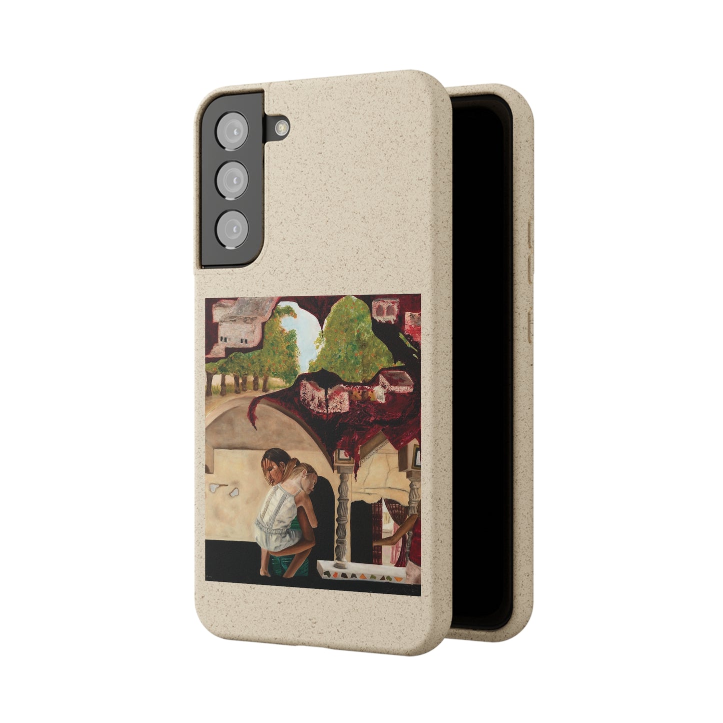 Biodegradable Phone Case Printed with "Psyche of Lost Youth" - art under moonlight