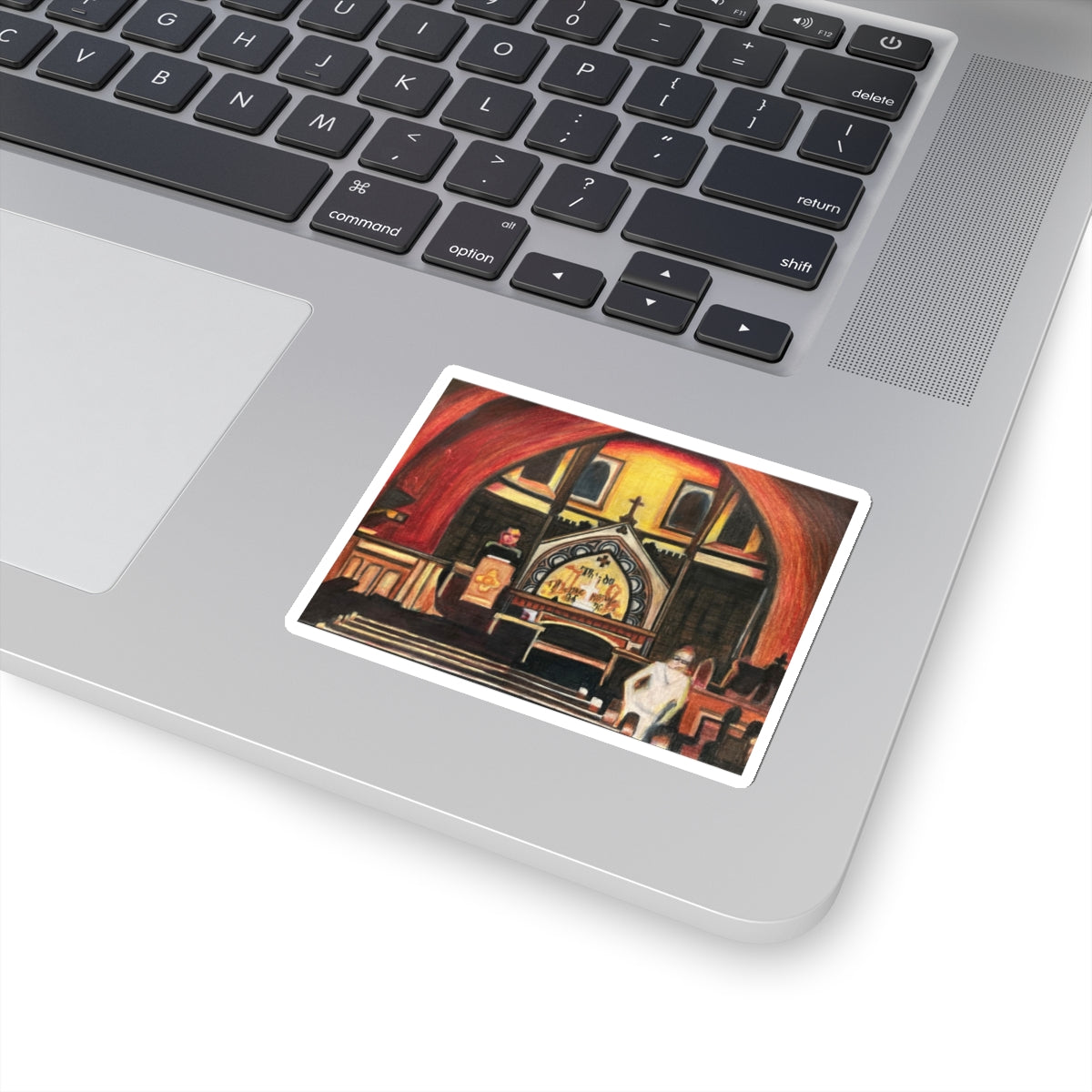 Vinyl Sticker of "Ghosts Inside" - art under moonlight