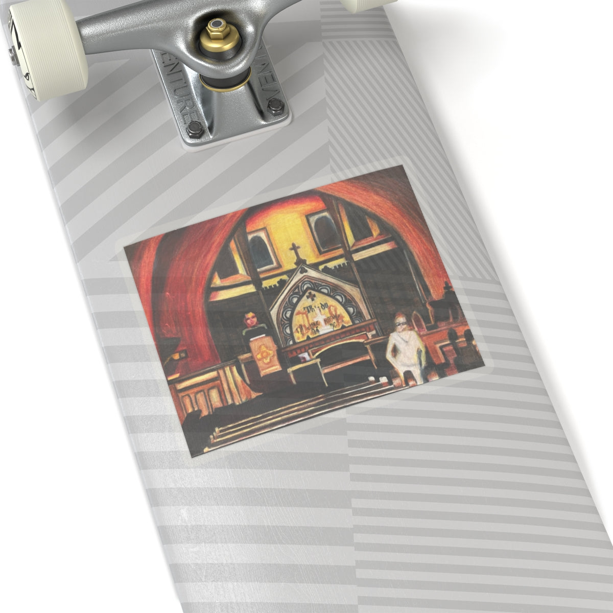 Vinyl Sticker of "Ghosts Inside" - art under moonlight