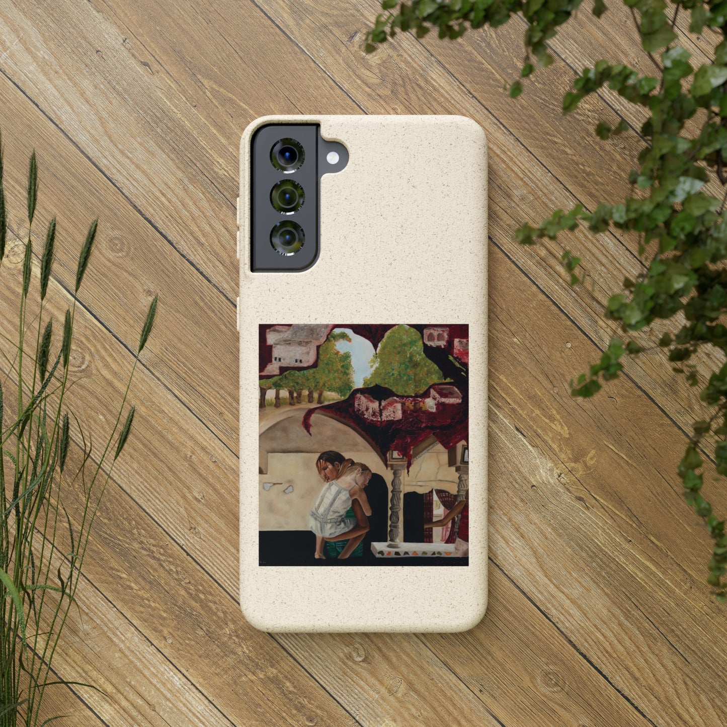 Biodegradable Phone Case Printed with "Psyche of Lost Youth" - art under moonlight