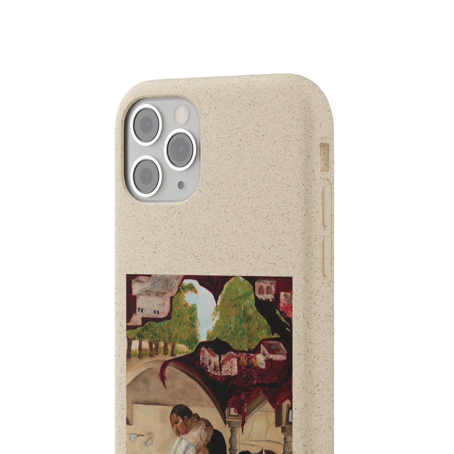 Biodegradable Phone Case Printed with "Psyche of Lost Youth" - art under moonlight
