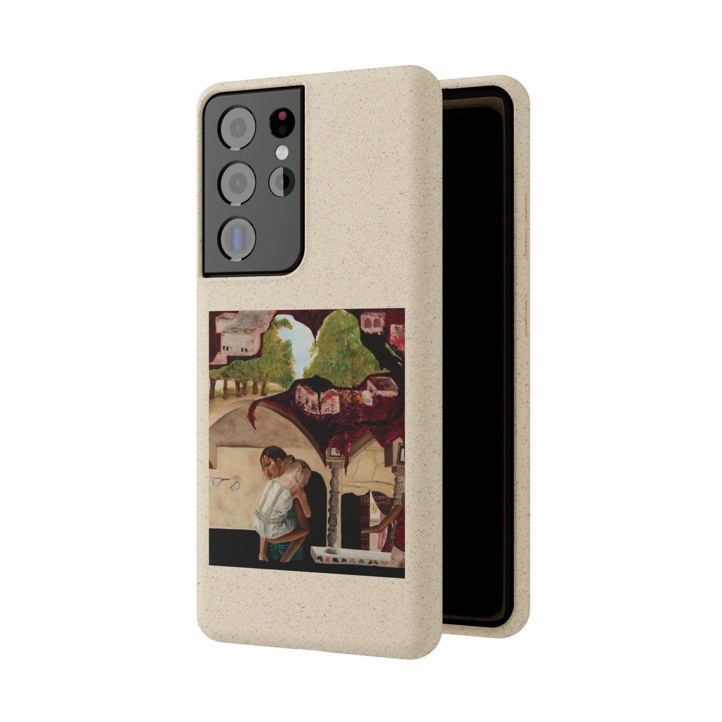 Biodegradable Phone Case Printed with "Psyche of Lost Youth" - art under moonlight