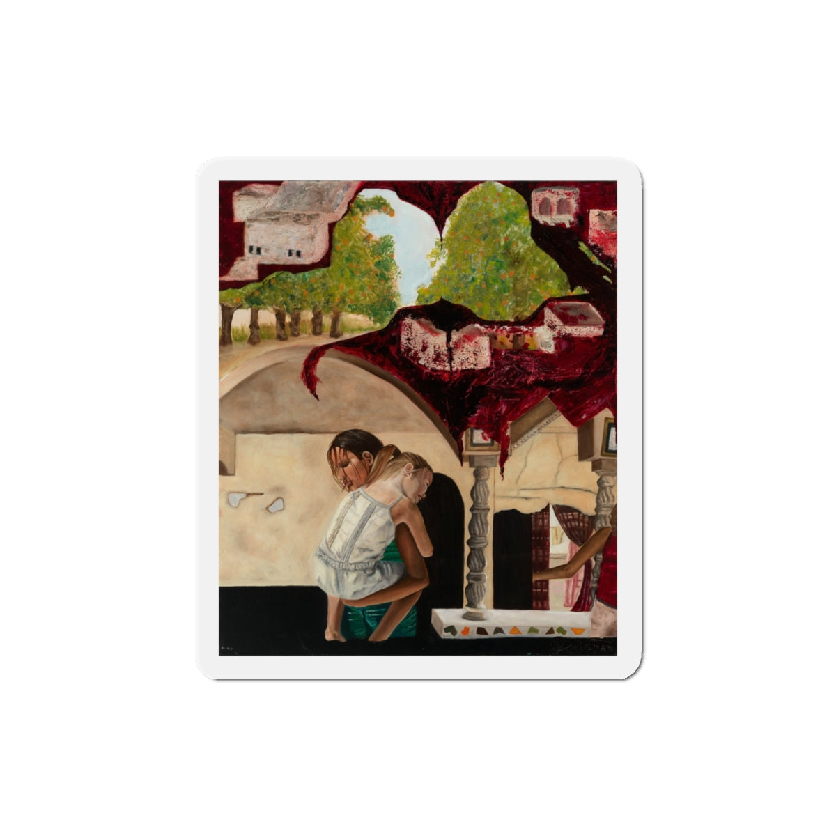 Magnet Design of "Psyche of Lost Youth" - art under moonlight