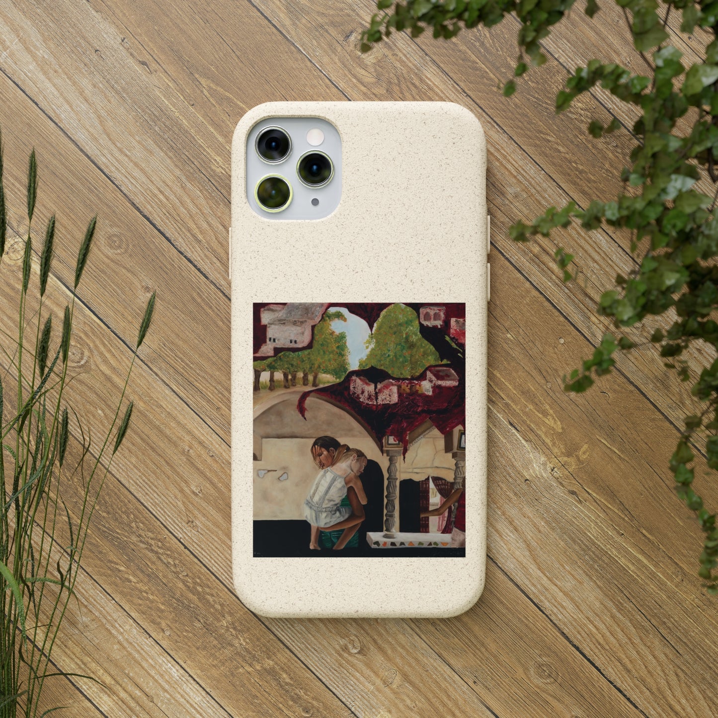 Biodegradable Phone Case Printed with "Psyche of Lost Youth" - art under moonlight