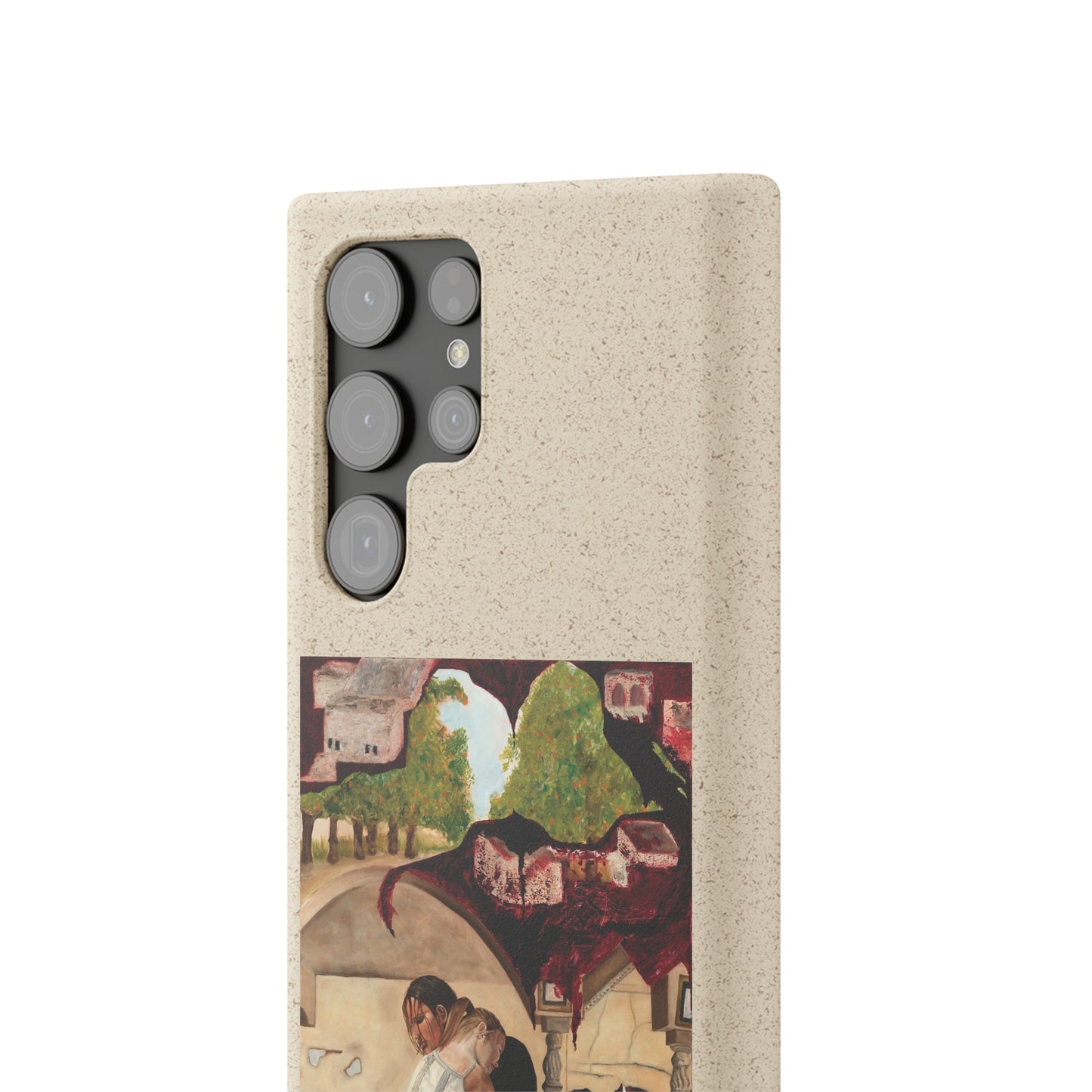 Biodegradable Phone Case Printed with "Psyche of Lost Youth" - art under moonlight