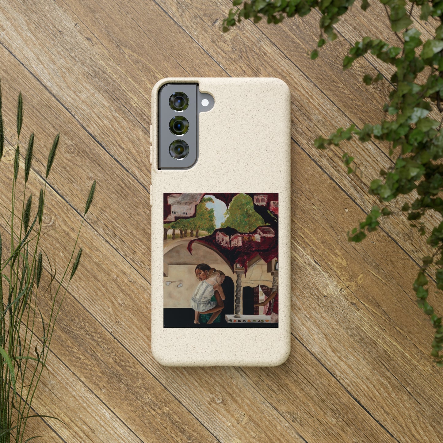 Biodegradable Phone Case Printed with "Psyche of Lost Youth" - art under moonlight