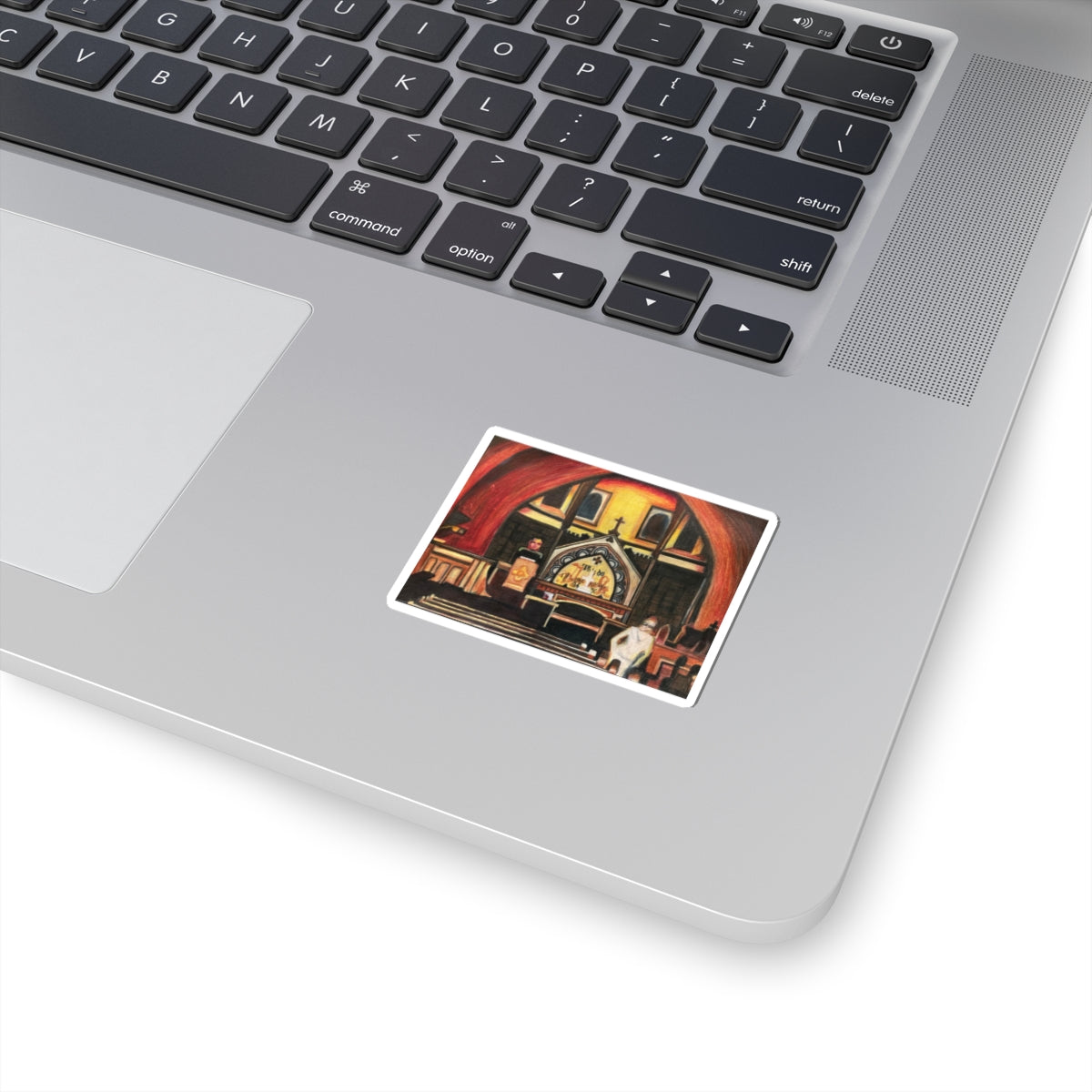 Vinyl Sticker of "Ghosts Inside" - art under moonlight