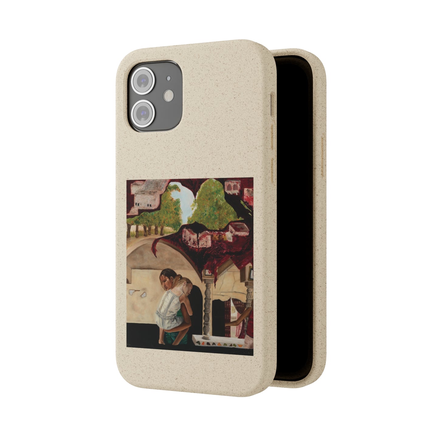 Biodegradable Phone Case Printed with "Psyche of Lost Youth" - art under moonlight