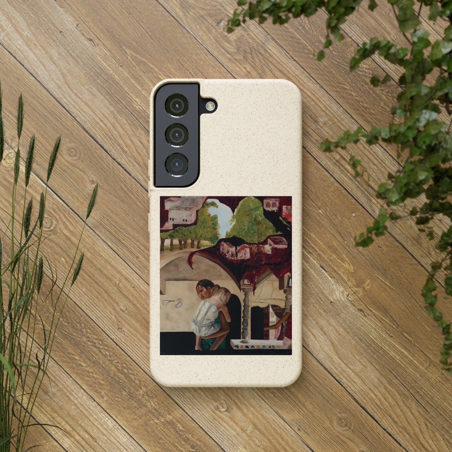 Biodegradable Phone Case Printed with "Psyche of Lost Youth" - art under moonlight
