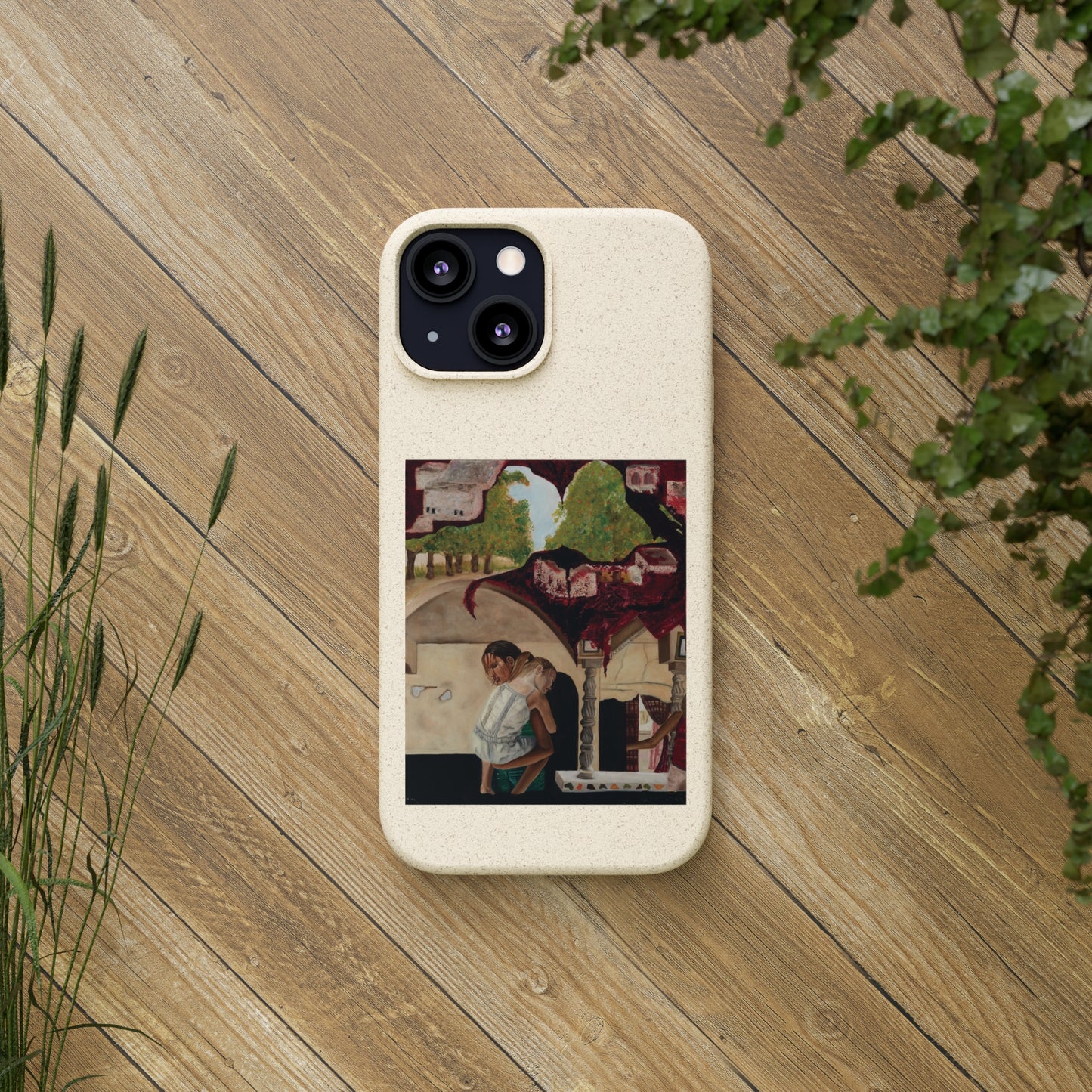 Biodegradable Phone Case Printed with "Psyche of Lost Youth" - art under moonlight