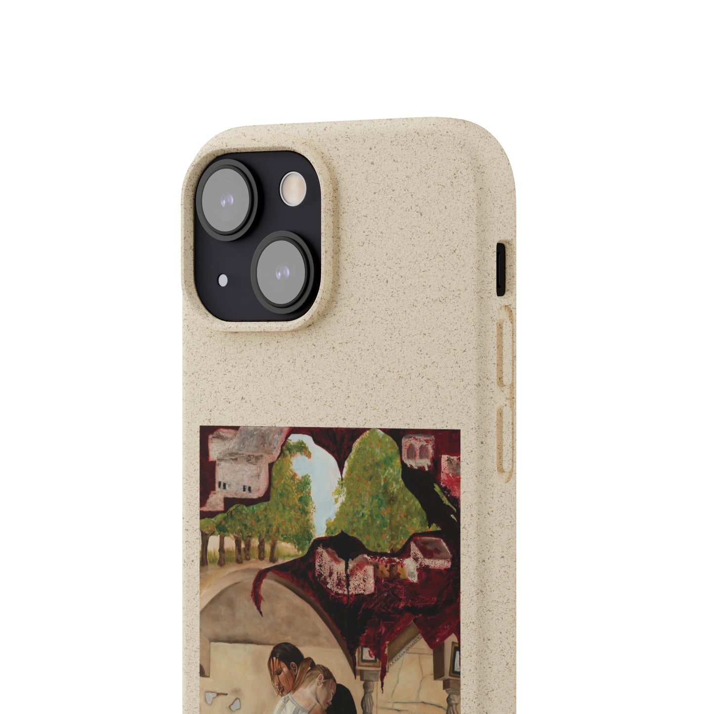 Biodegradable Phone Case Printed with "Psyche of Lost Youth" - art under moonlight