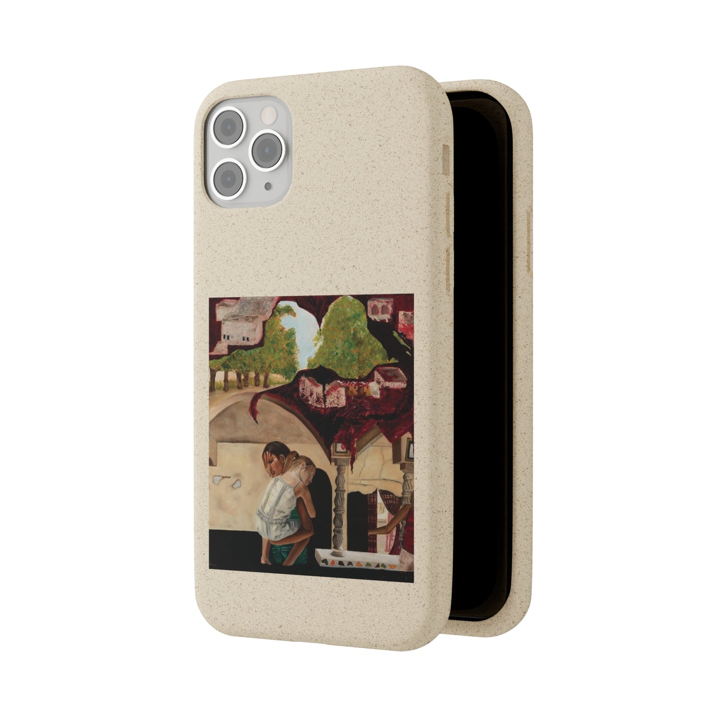 Biodegradable Phone Case Printed with "Psyche of Lost Youth" - art under moonlight