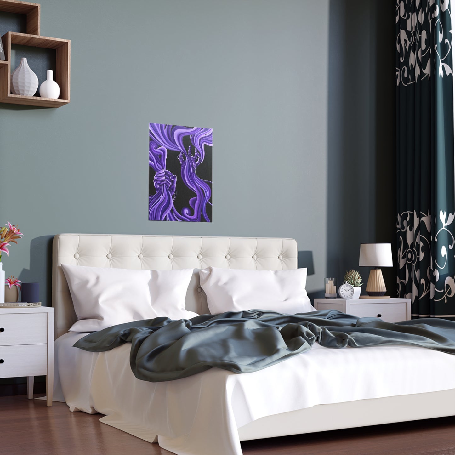 Indoor and Outdoor Silk Poster Print of “Letting Loose" - art under moonlight