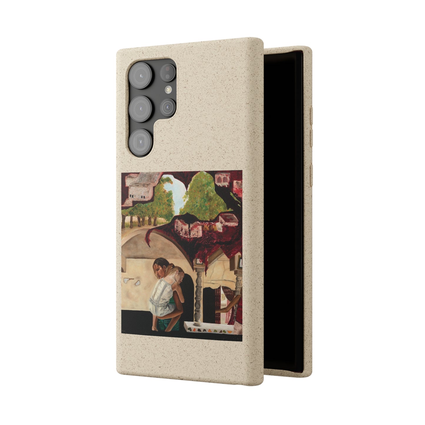 Biodegradable Phone Case Printed with "Psyche of Lost Youth" - art under moonlight