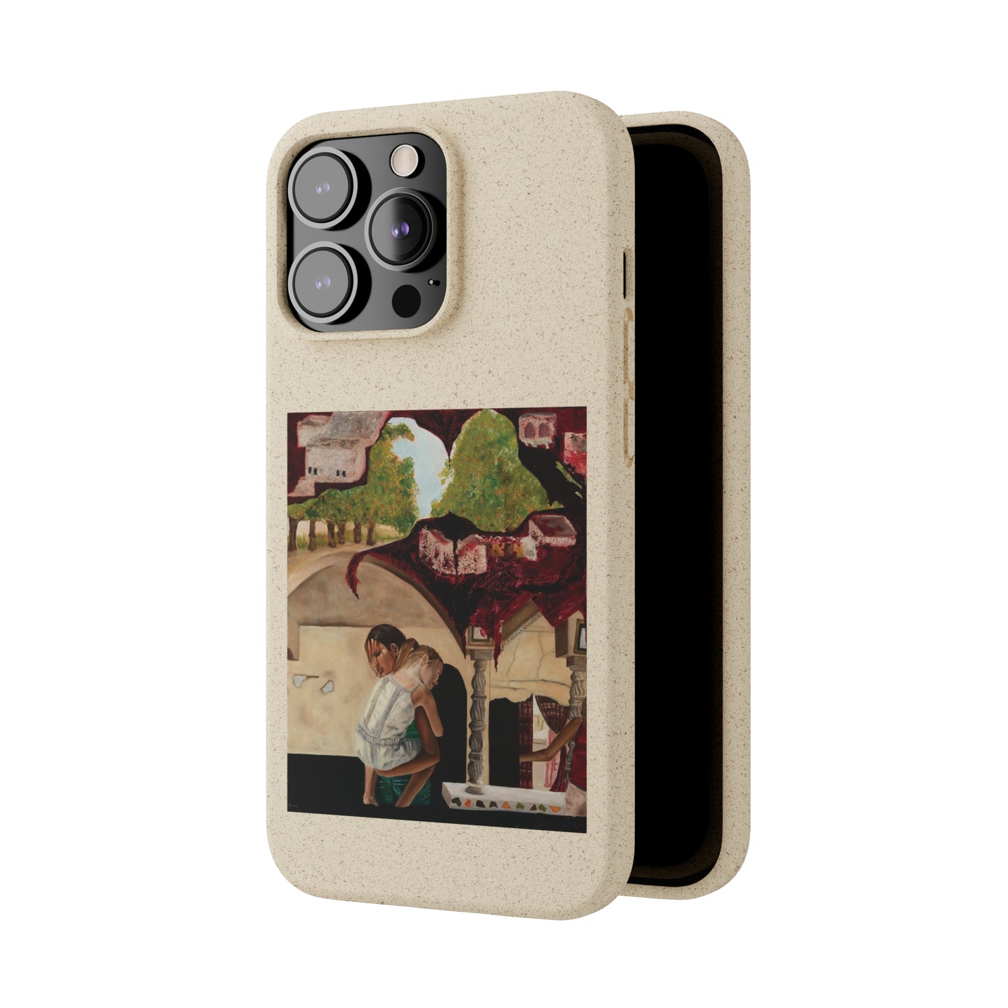 Biodegradable Phone Case Printed with "Psyche of Lost Youth" - art under moonlight