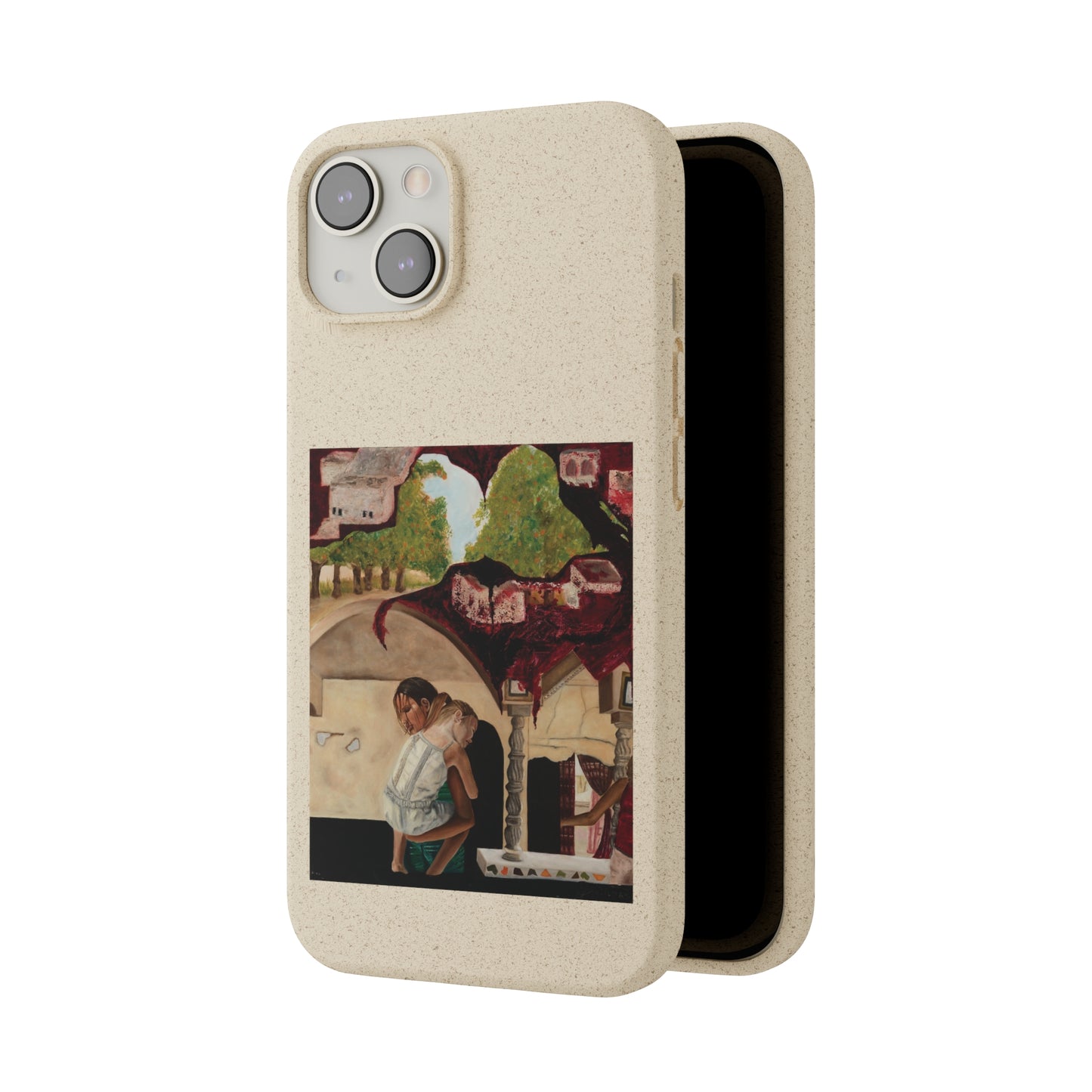 Biodegradable Phone Case Printed with "Psyche of Lost Youth" - art under moonlight