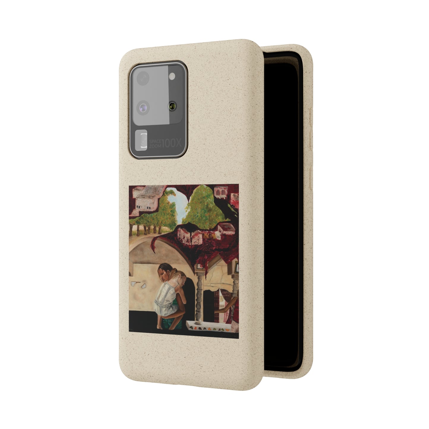 Biodegradable Phone Case Printed with "Psyche of Lost Youth" - art under moonlight
