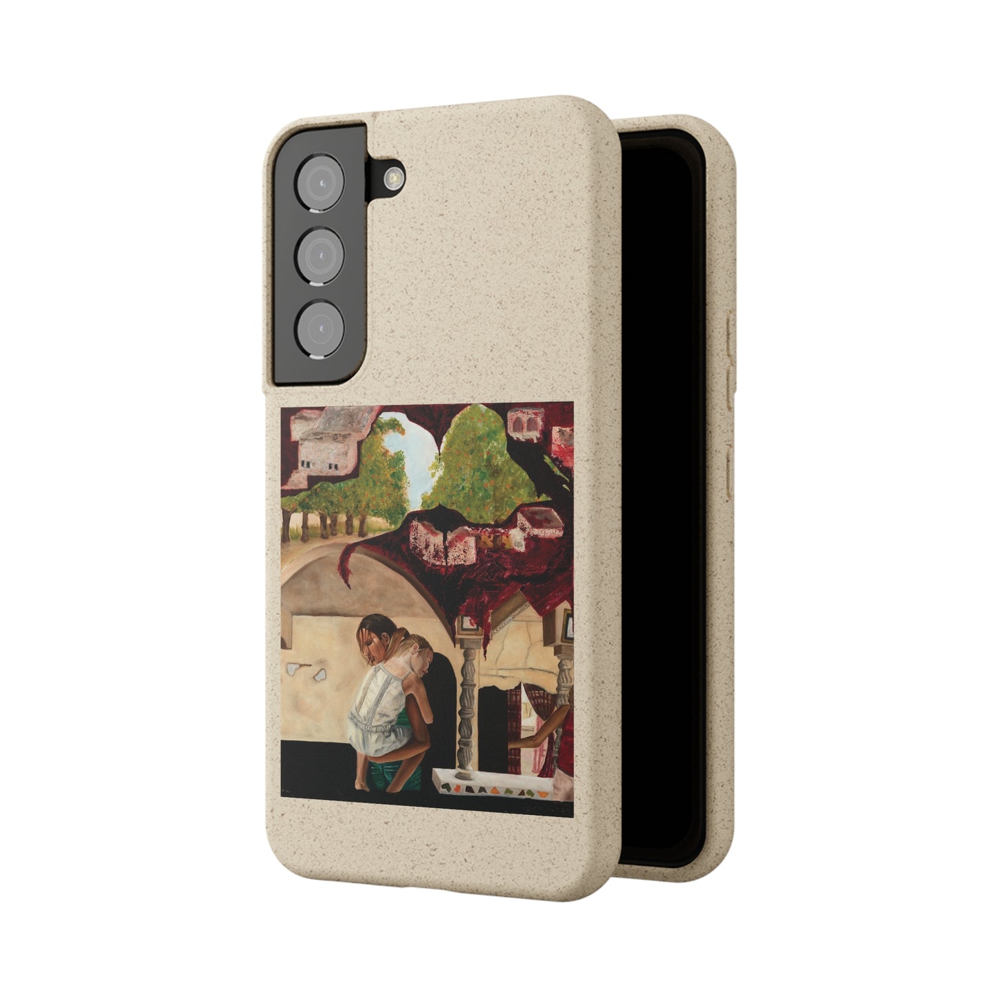 Biodegradable Phone Case Printed with "Psyche of Lost Youth" - art under moonlight