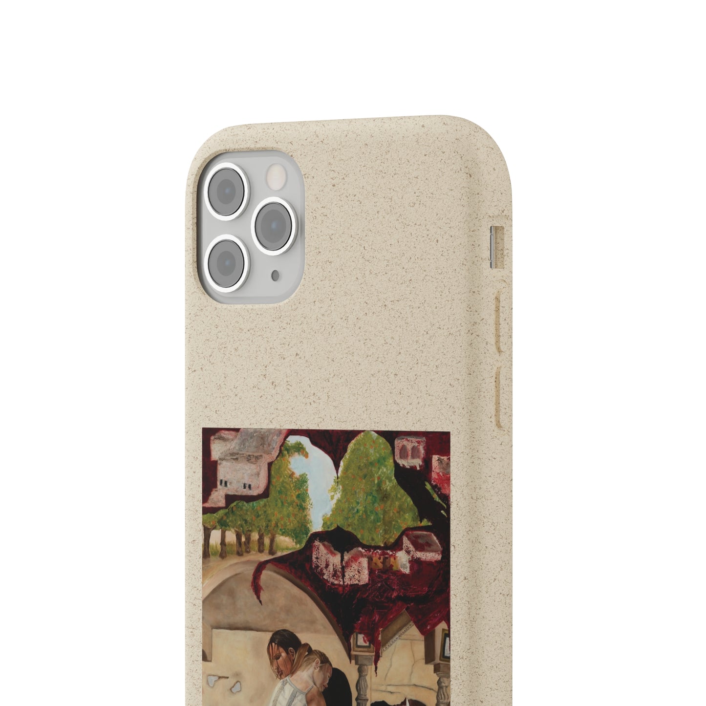 Biodegradable Phone Case Printed with "Psyche of Lost Youth" - art under moonlight