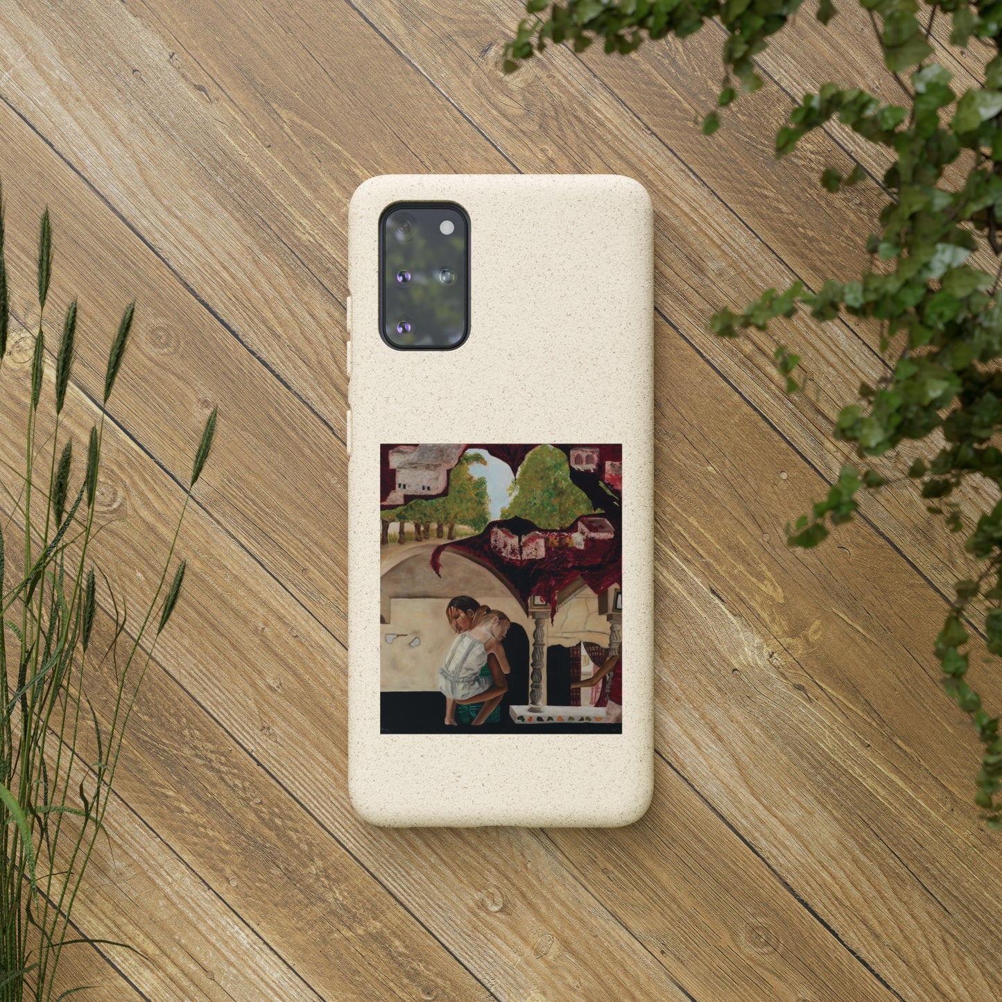 Biodegradable Phone Case Printed with "Psyche of Lost Youth" - art under moonlight