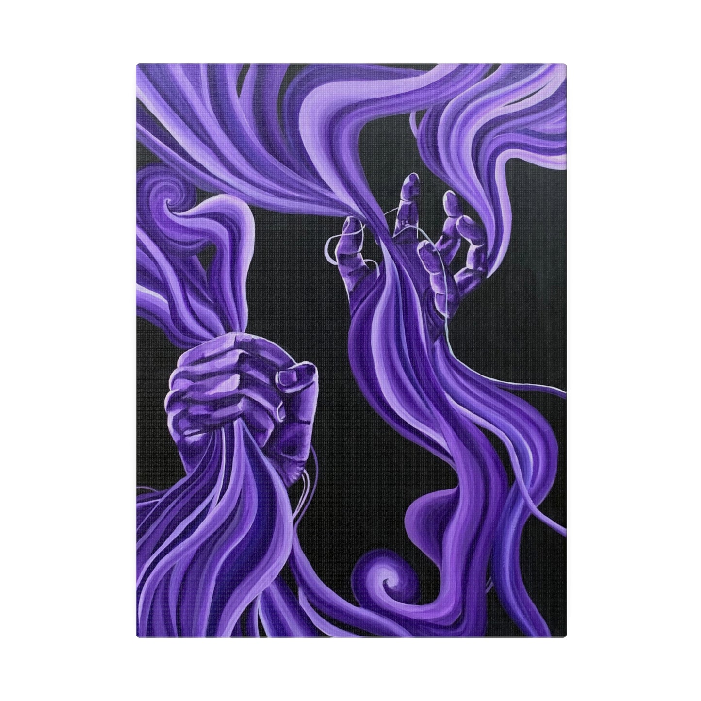 Matte Canvas, Stretched, 0.75" - art under moonlight