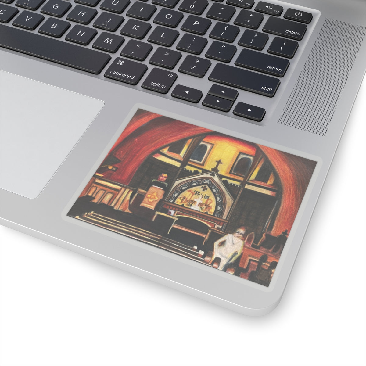 Vinyl Sticker of "Ghosts Inside" - art under moonlight