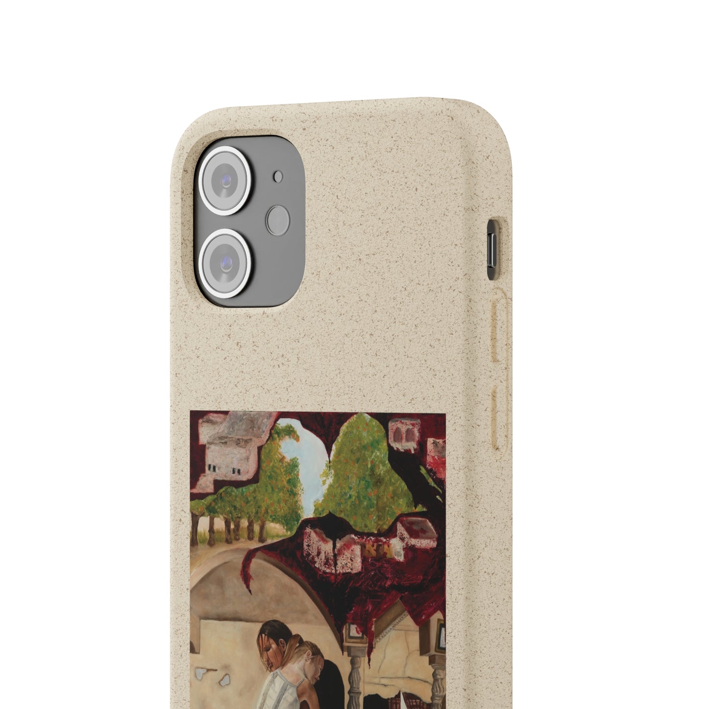 Biodegradable Phone Case Printed with "Psyche of Lost Youth" - art under moonlight
