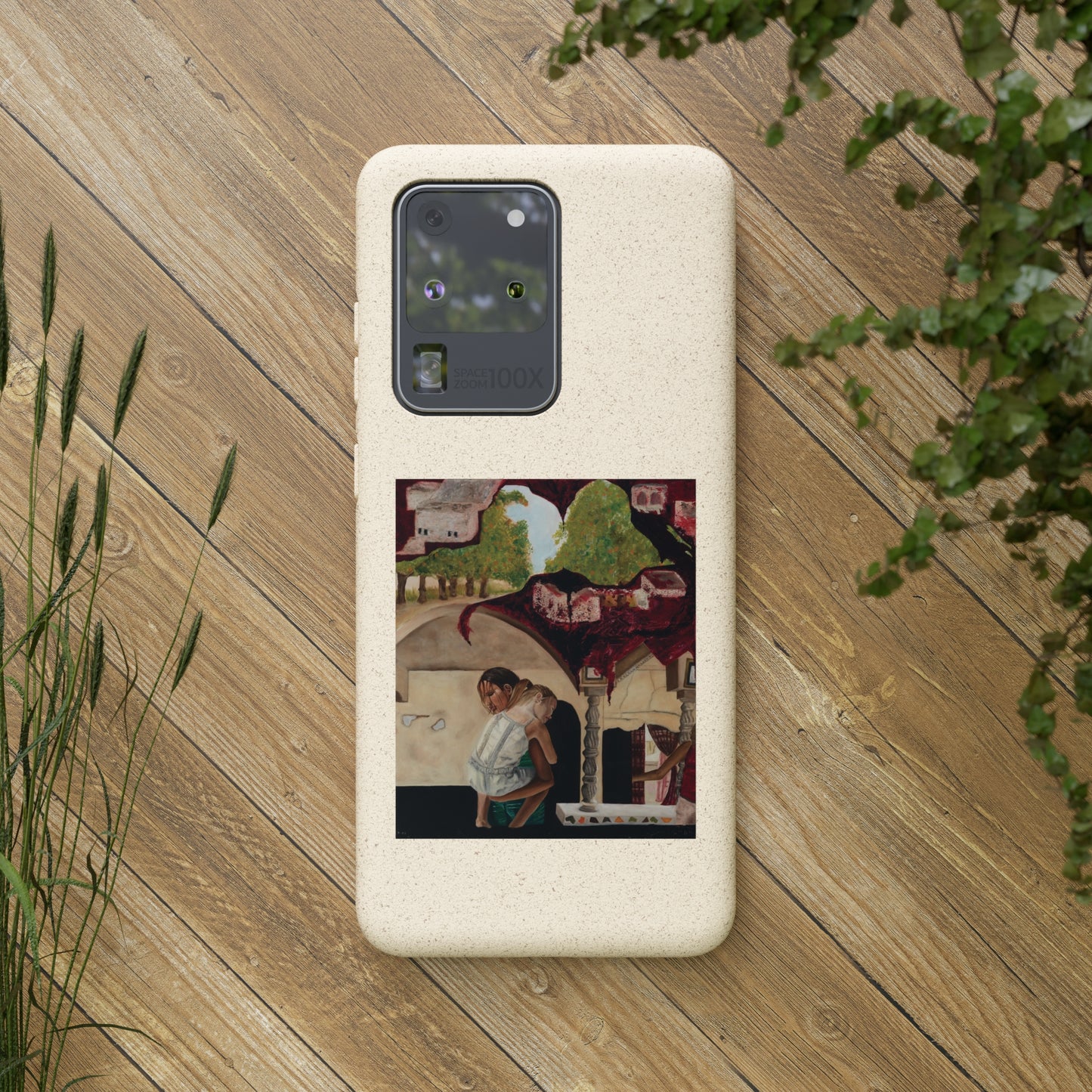 Biodegradable Phone Case Printed with "Psyche of Lost Youth" - art under moonlight