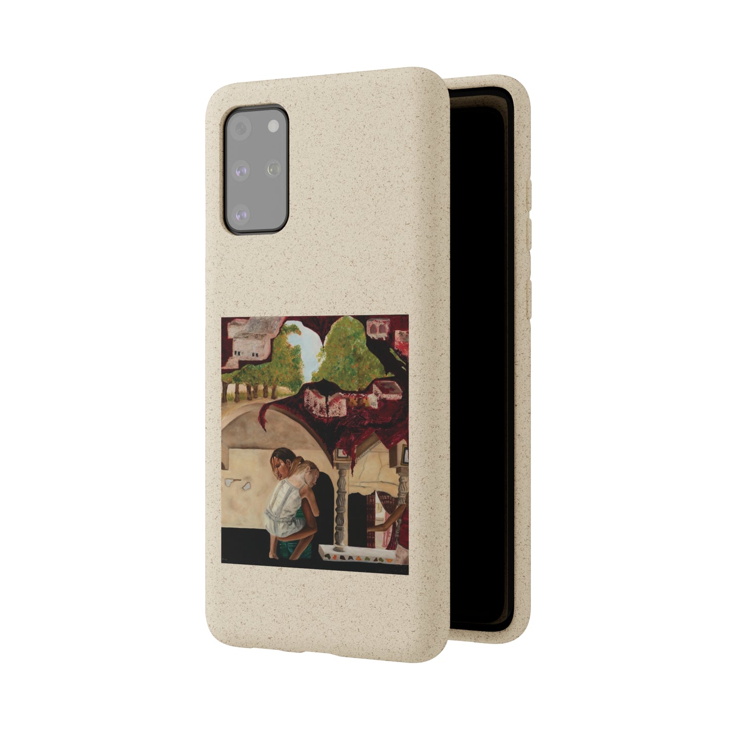 Biodegradable Phone Case Printed with "Psyche of Lost Youth" - art under moonlight