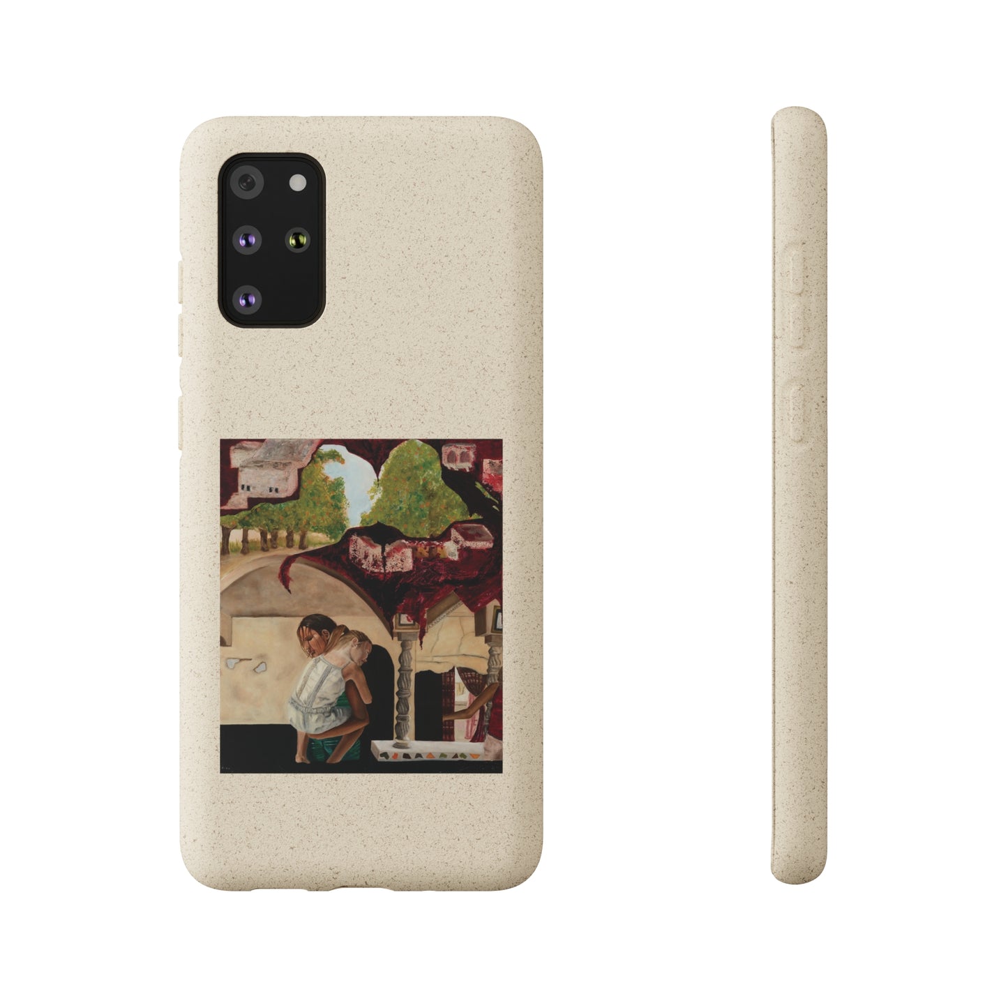 Biodegradable Phone Case Printed with "Psyche of Lost Youth" - art under moonlight