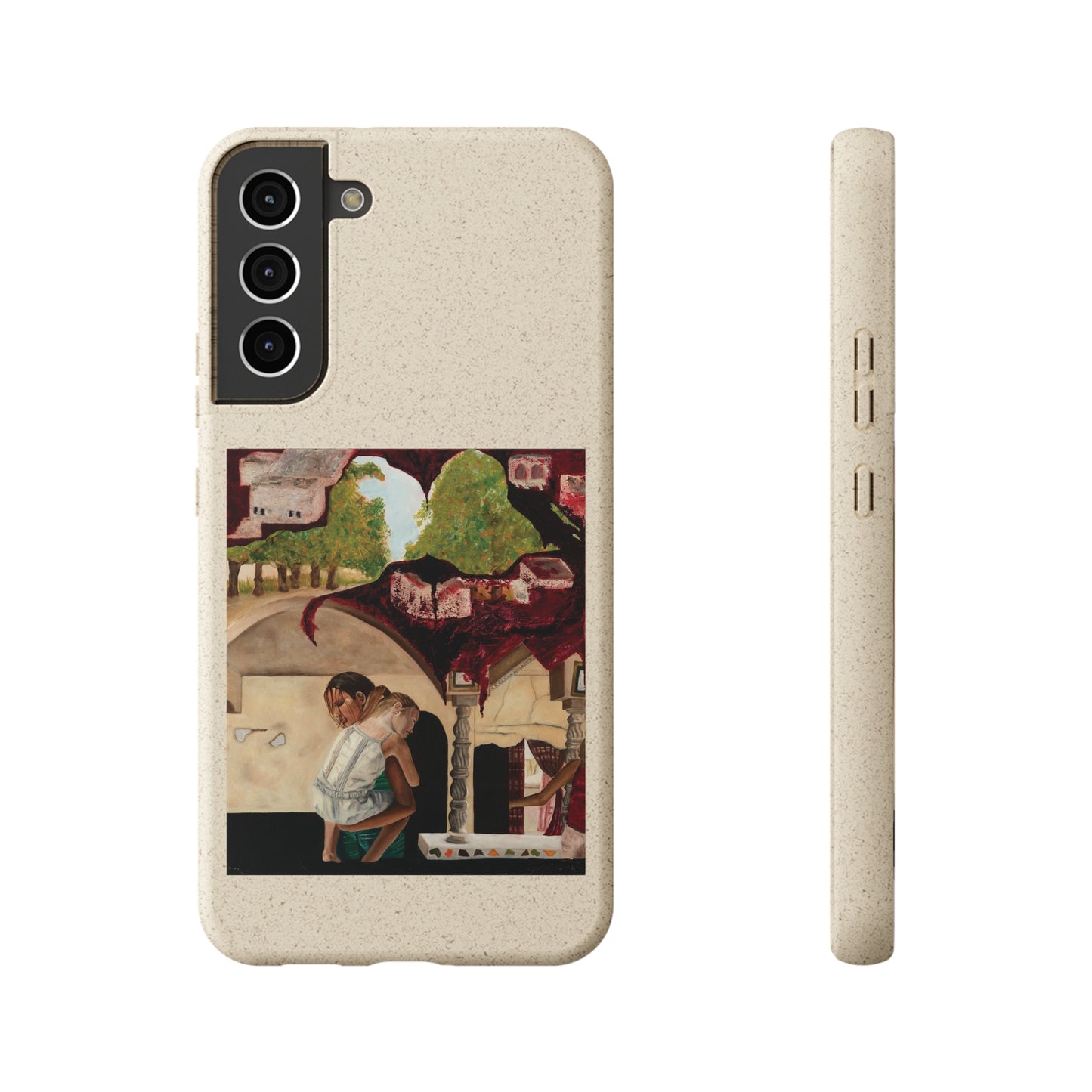 Biodegradable Phone Case Printed with "Psyche of Lost Youth" - art under moonlight