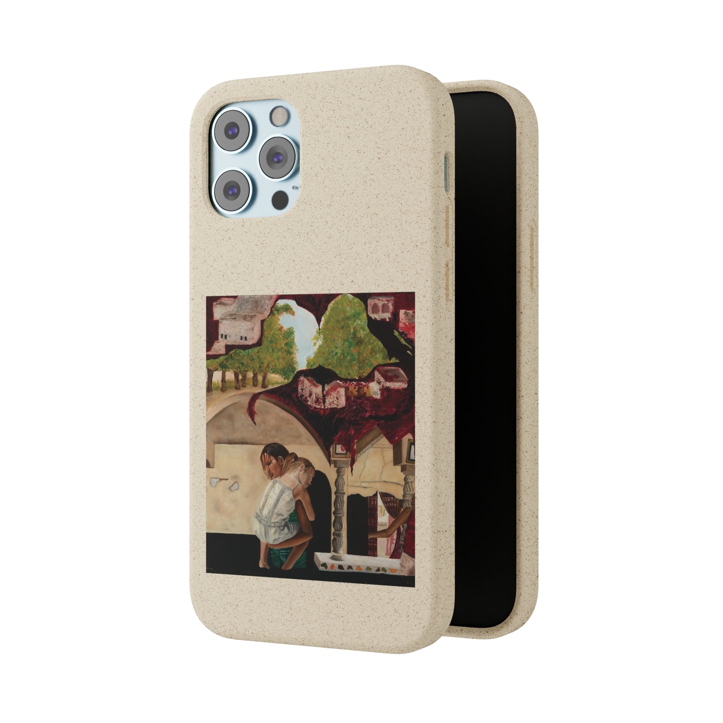 Biodegradable Phone Case Printed with "Psyche of Lost Youth" - art under moonlight