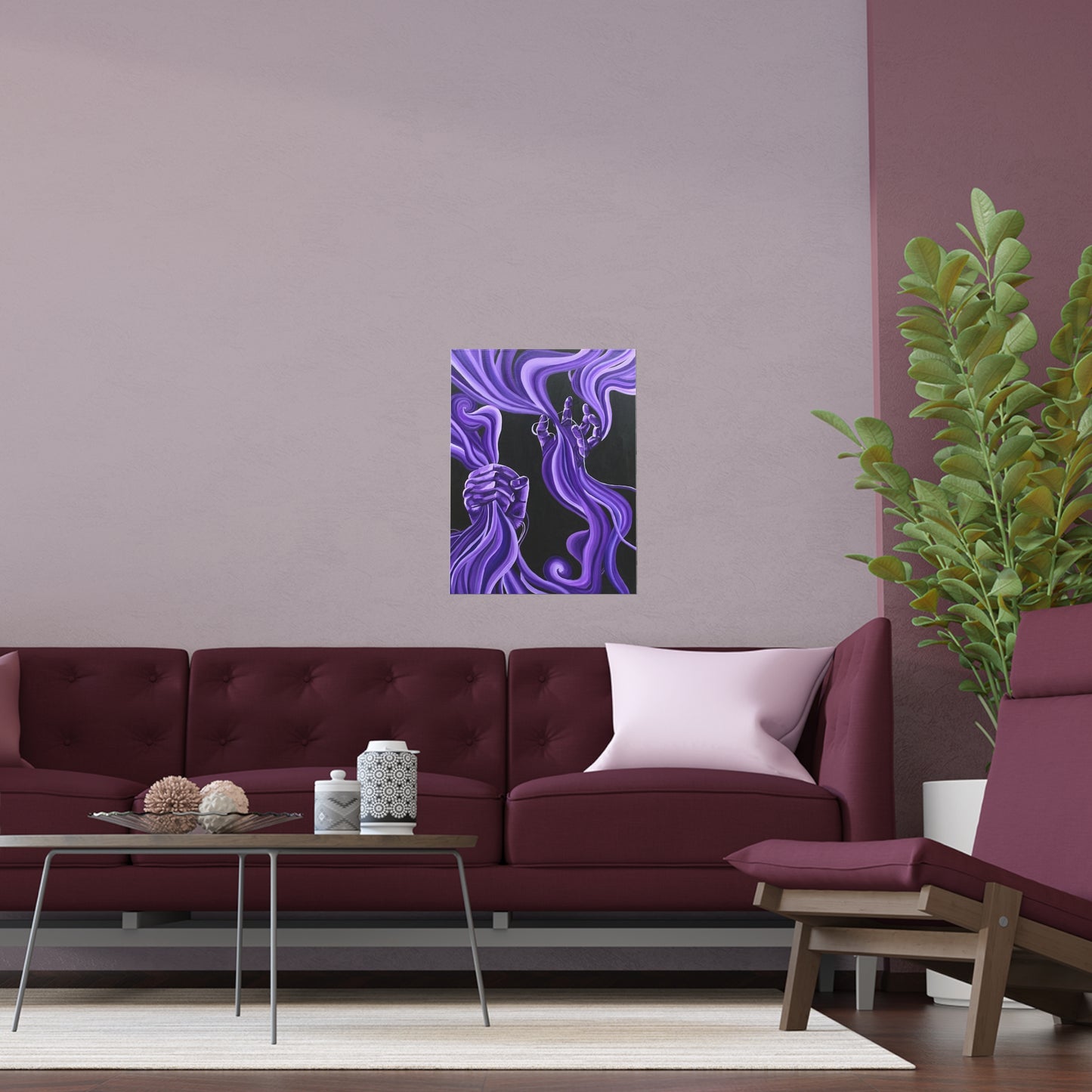 Indoor and Outdoor Silk Poster Print of “Letting Loose" - art under moonlight