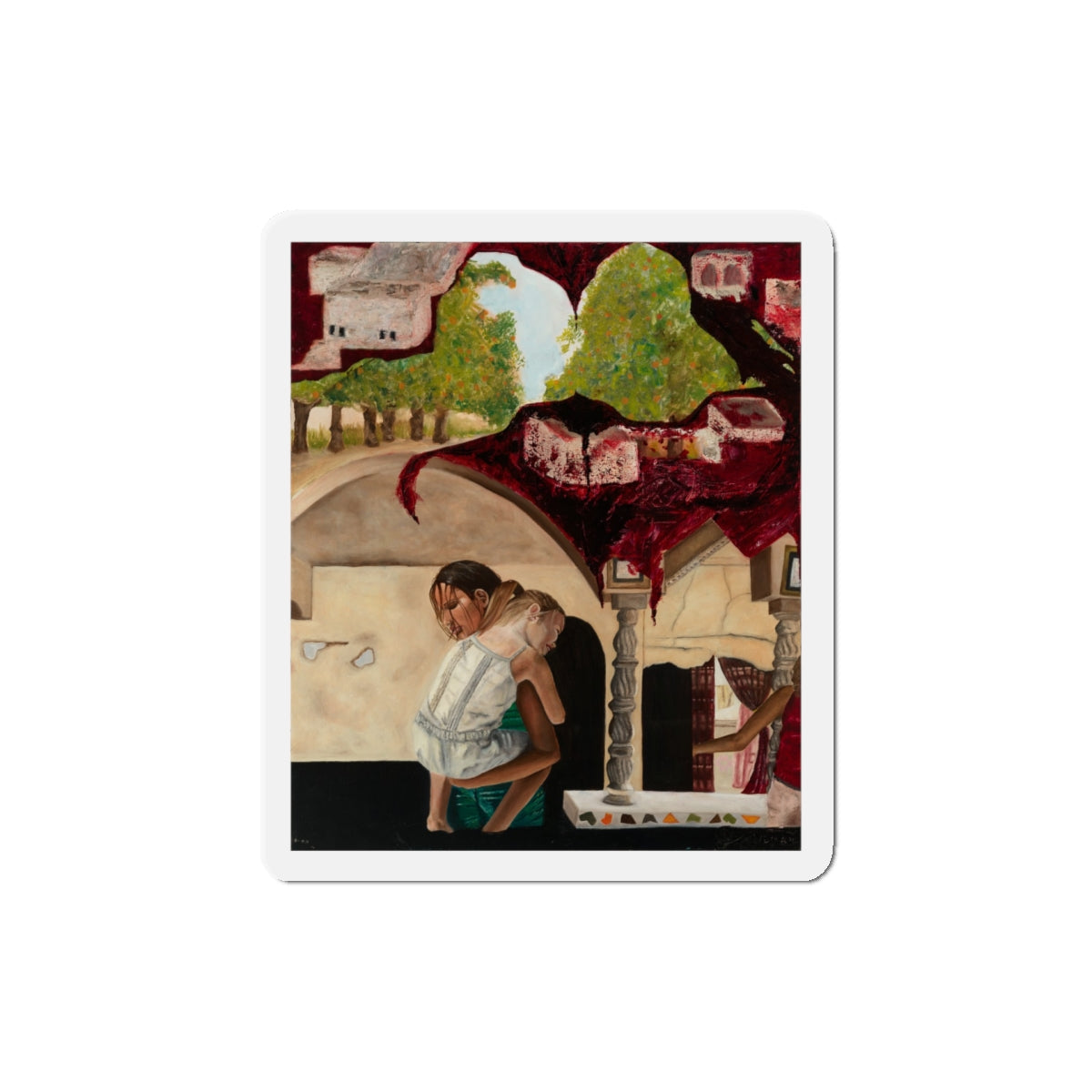 Magnet Design of "Psyche of Lost Youth" - art under moonlight