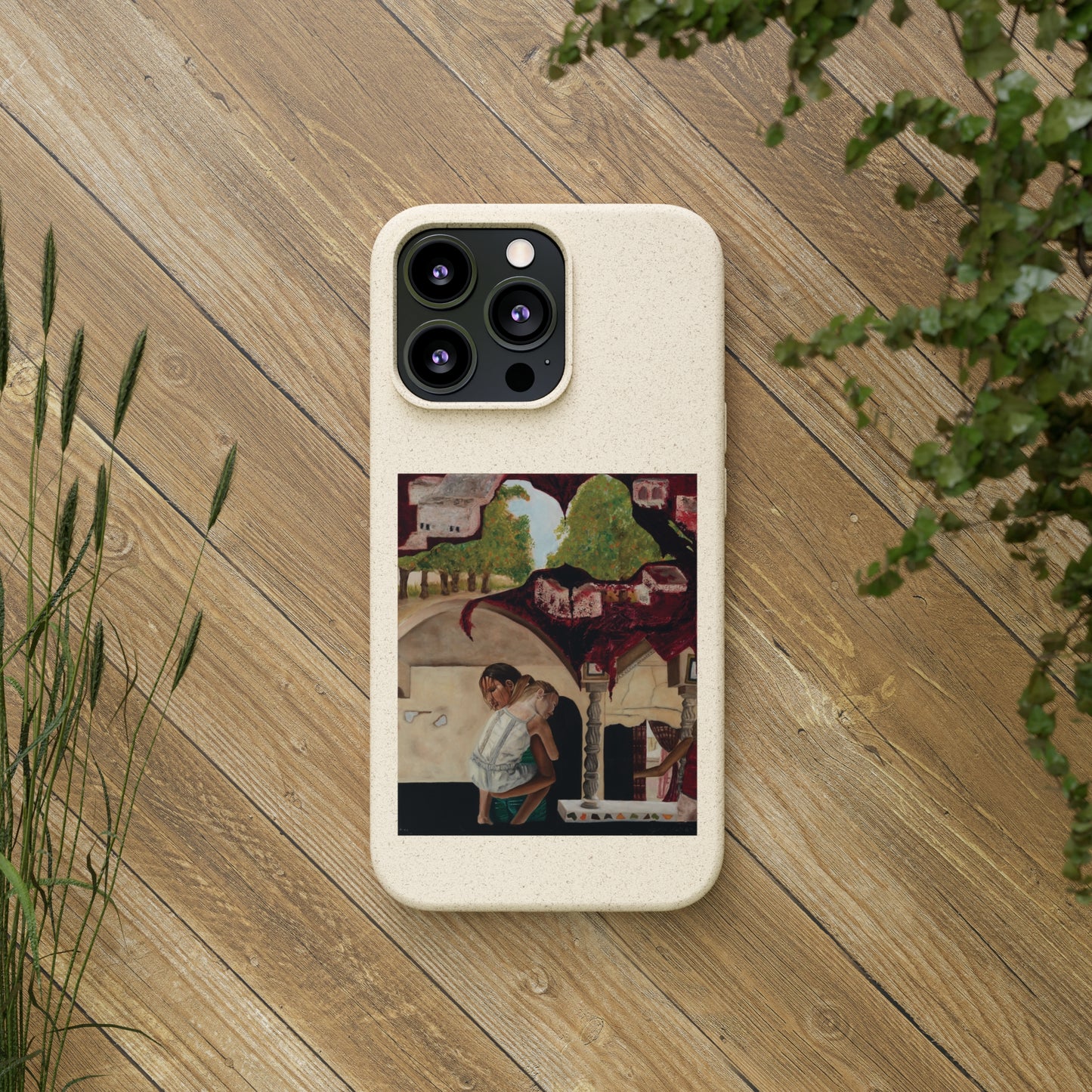 Biodegradable Phone Case Printed with "Psyche of Lost Youth" - art under moonlight
