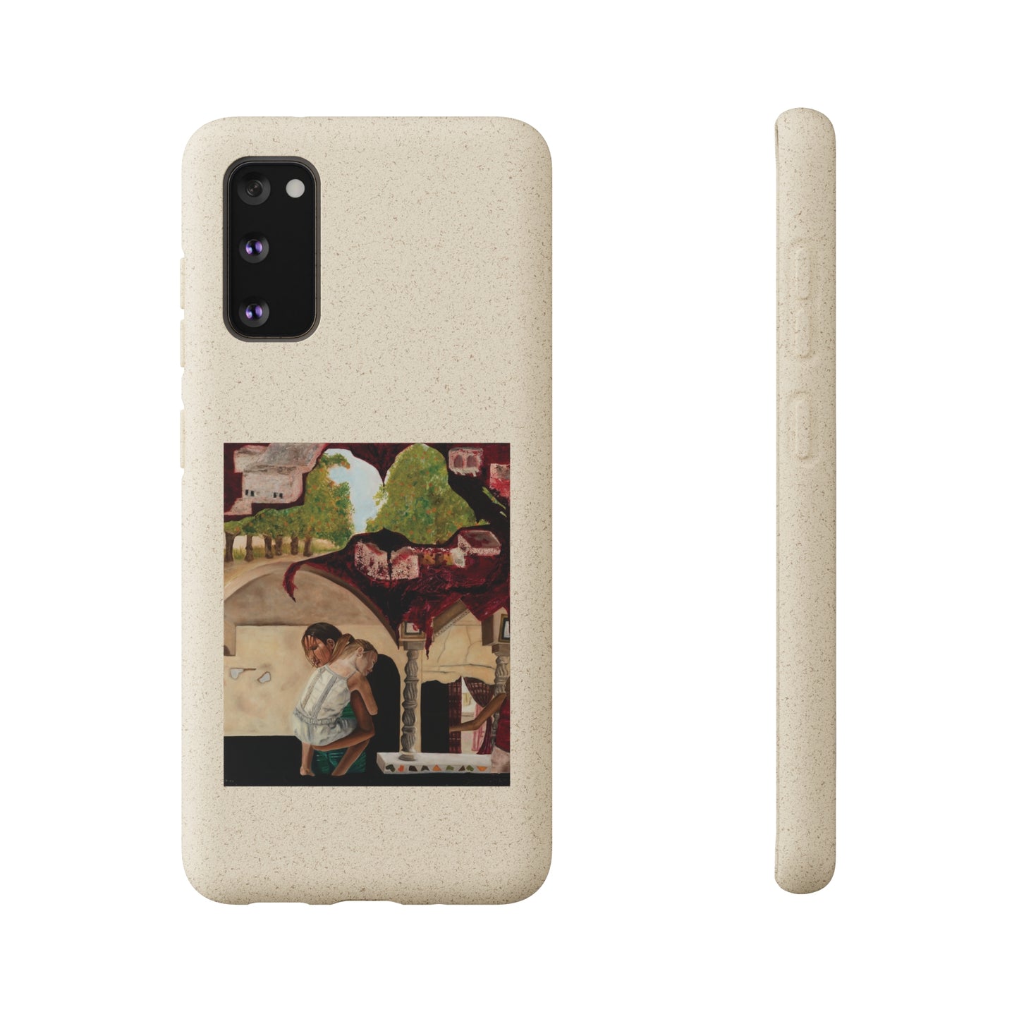 Biodegradable Phone Case Printed with "Psyche of Lost Youth" - art under moonlight