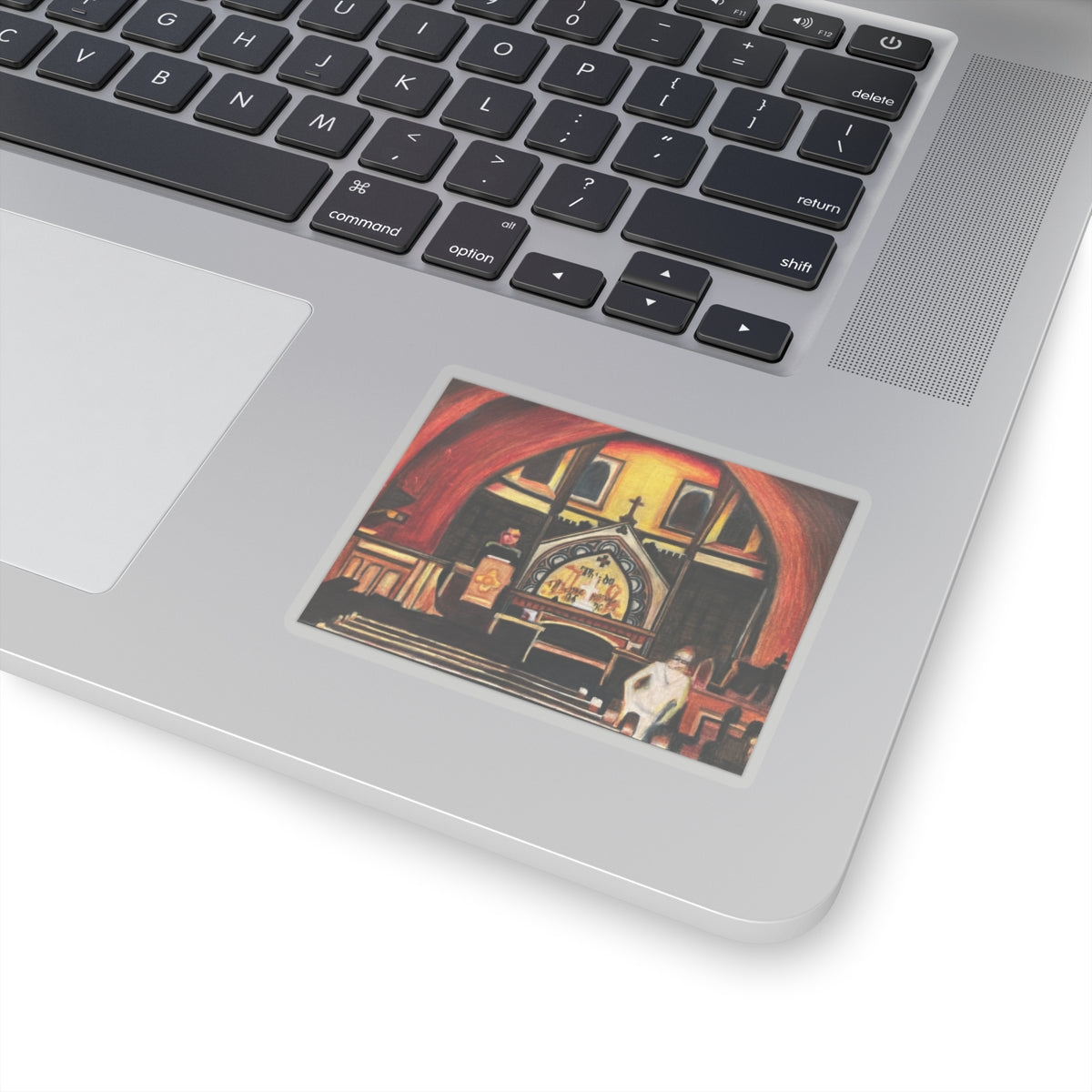 Vinyl Sticker of "Ghosts Inside" - art under moonlight