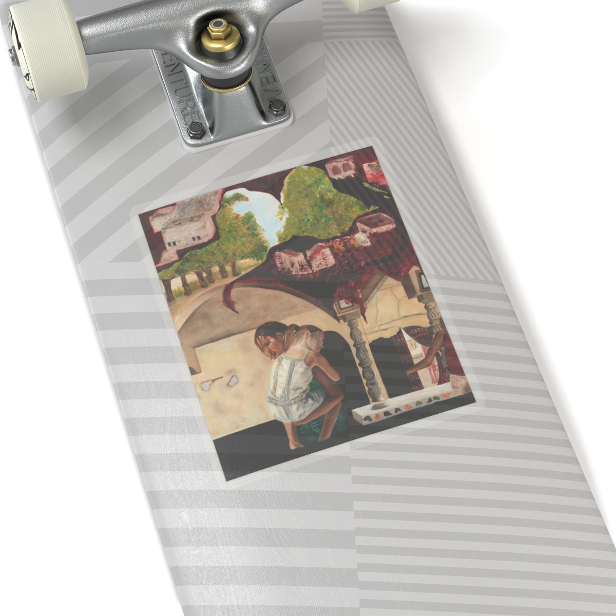Vinyl Sticker of "Psyche of Lost Youth" - art under moonlight