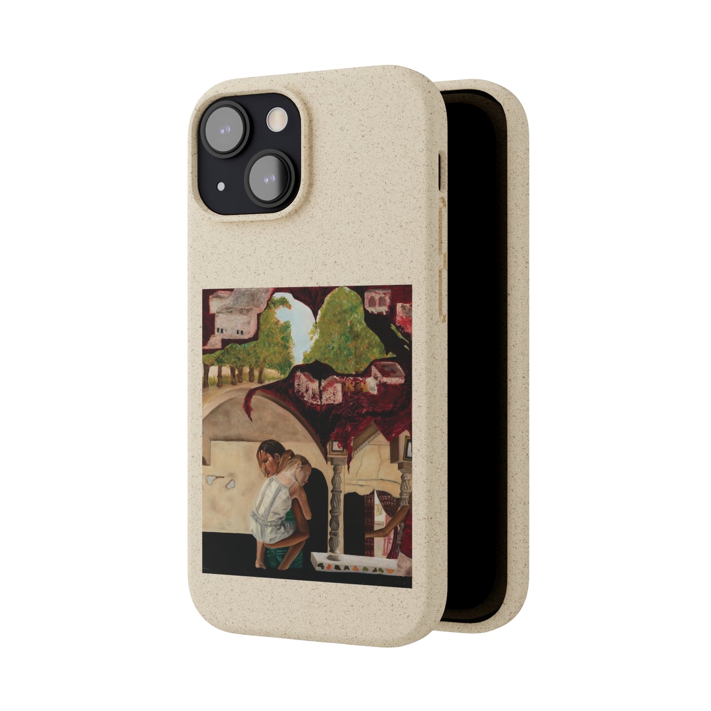 Biodegradable Phone Case Printed with "Psyche of Lost Youth" - art under moonlight
