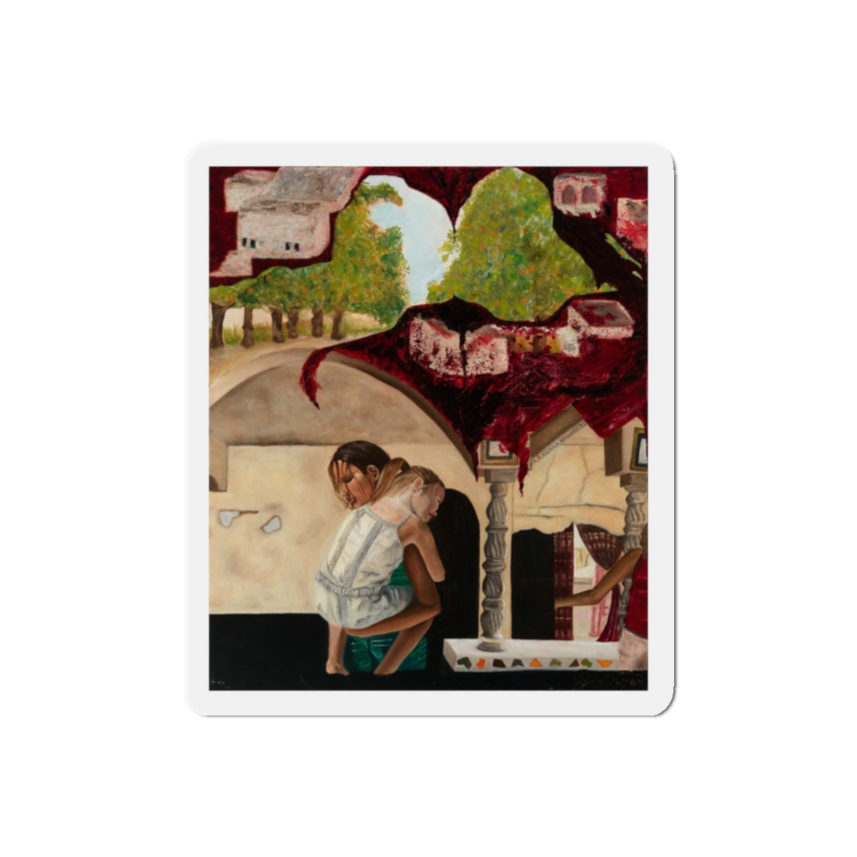 Magnet Design of "Psyche of Lost Youth" - art under moonlight