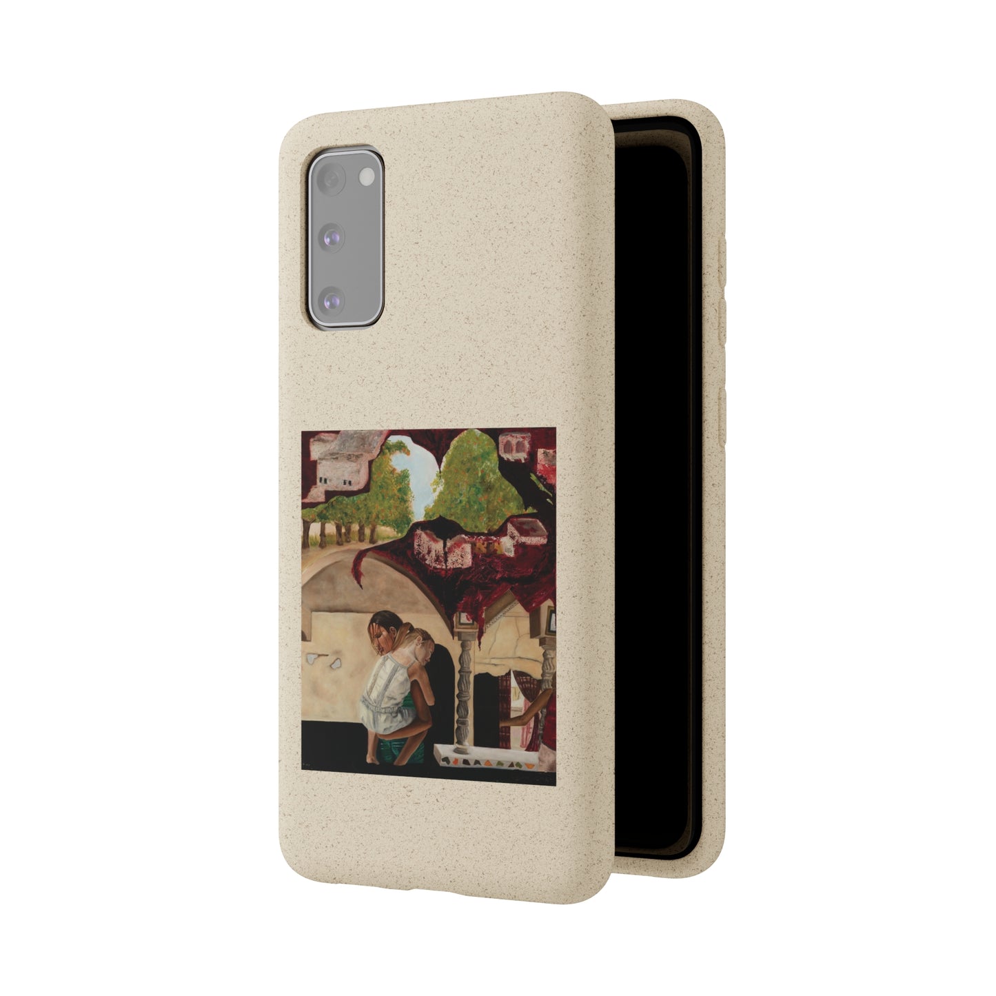 Biodegradable Phone Case Printed with "Psyche of Lost Youth" - art under moonlight