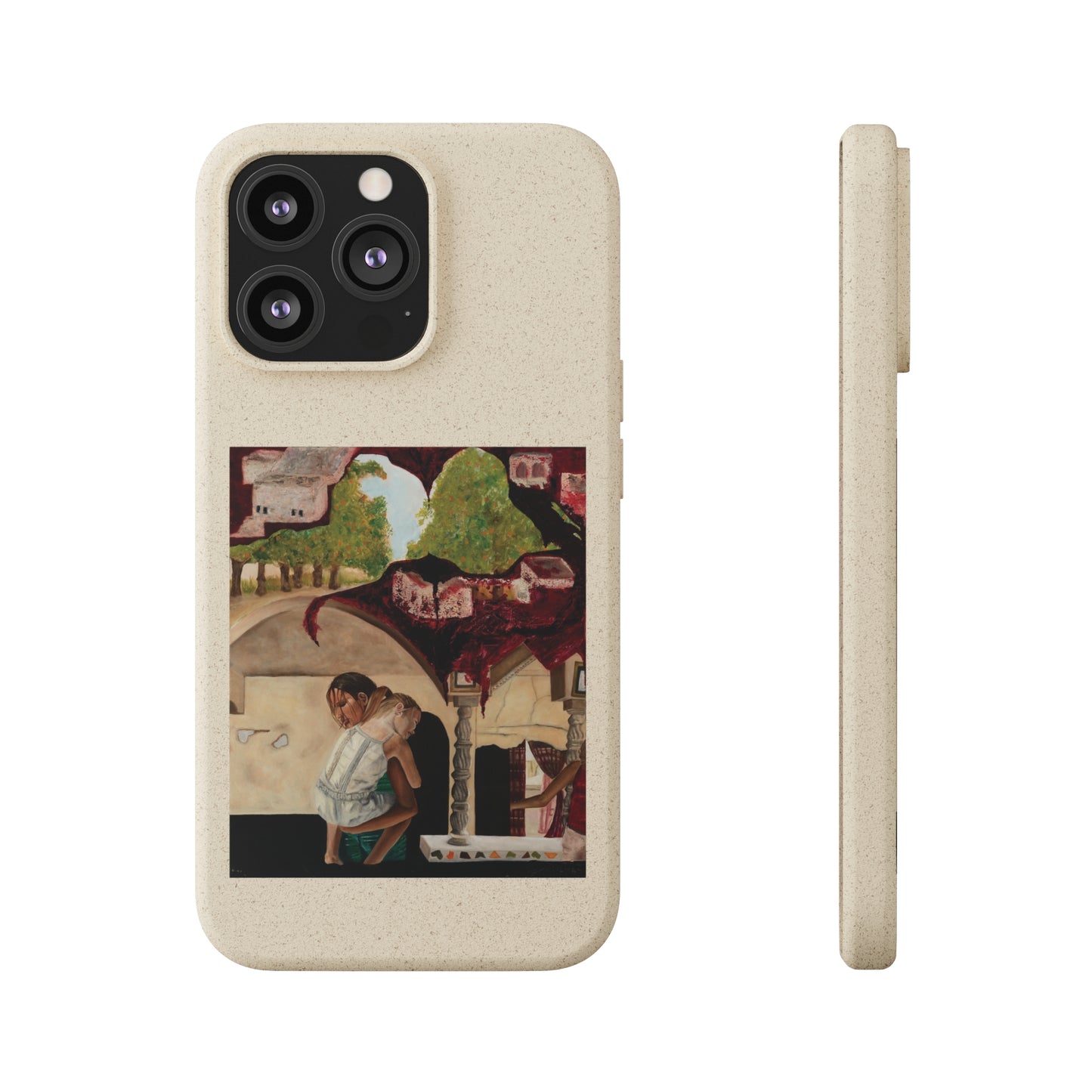 Biodegradable Phone Case Printed with "Psyche of Lost Youth" - art under moonlight