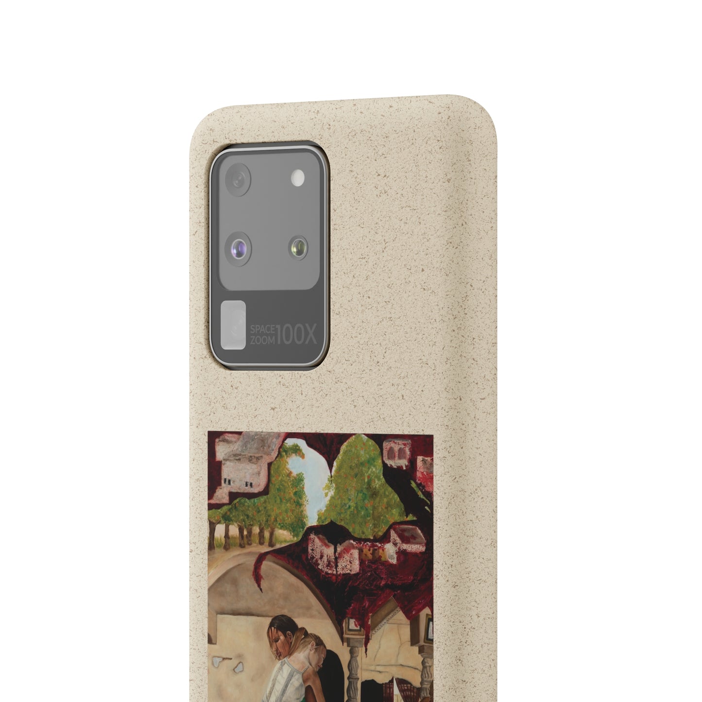 Biodegradable Phone Case Printed with "Psyche of Lost Youth" - art under moonlight