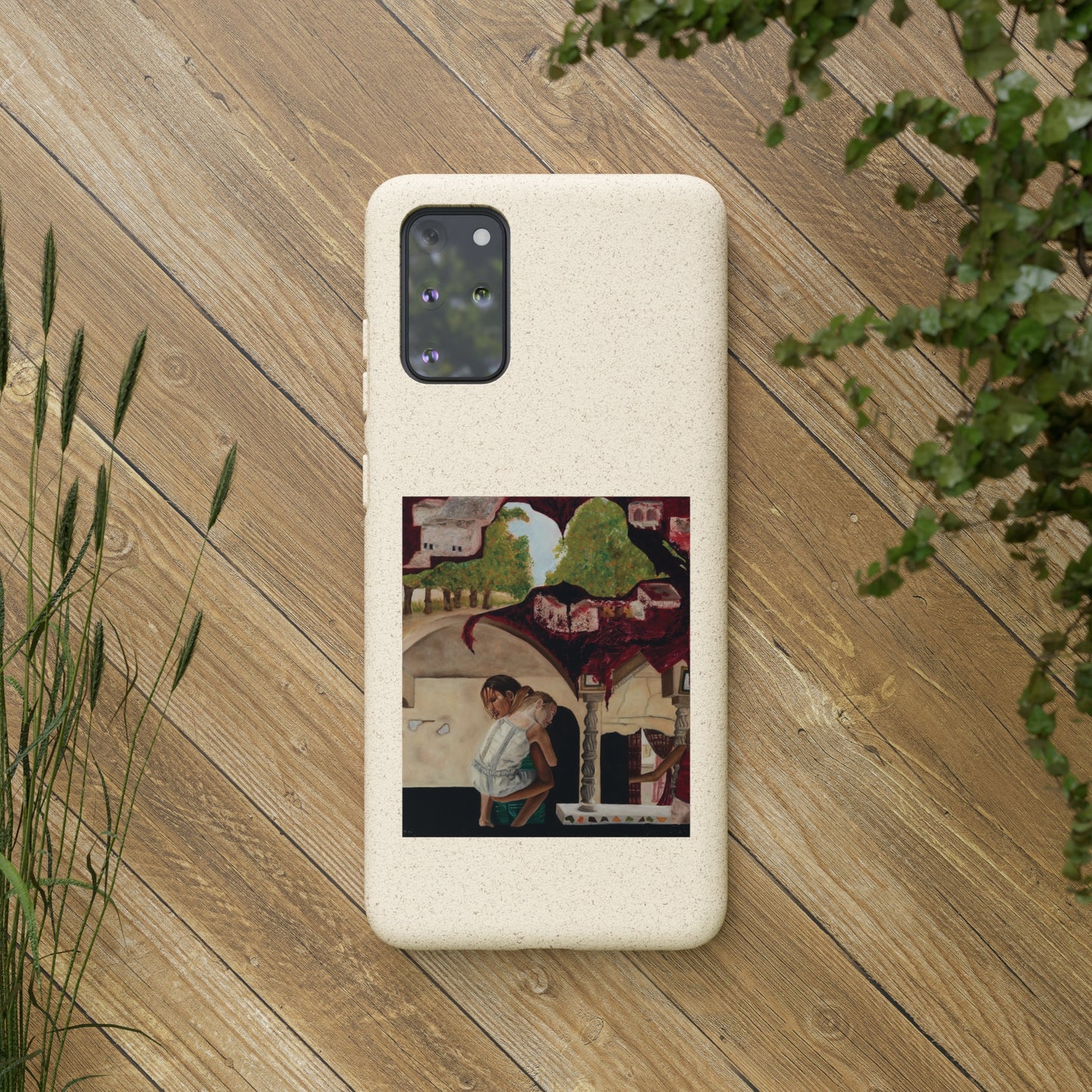Biodegradable Phone Case Printed with "Psyche of Lost Youth" - art under moonlight