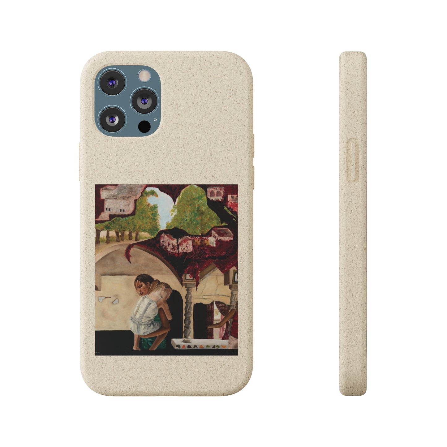 Biodegradable Phone Case Printed with "Psyche of Lost Youth" - art under moonlight