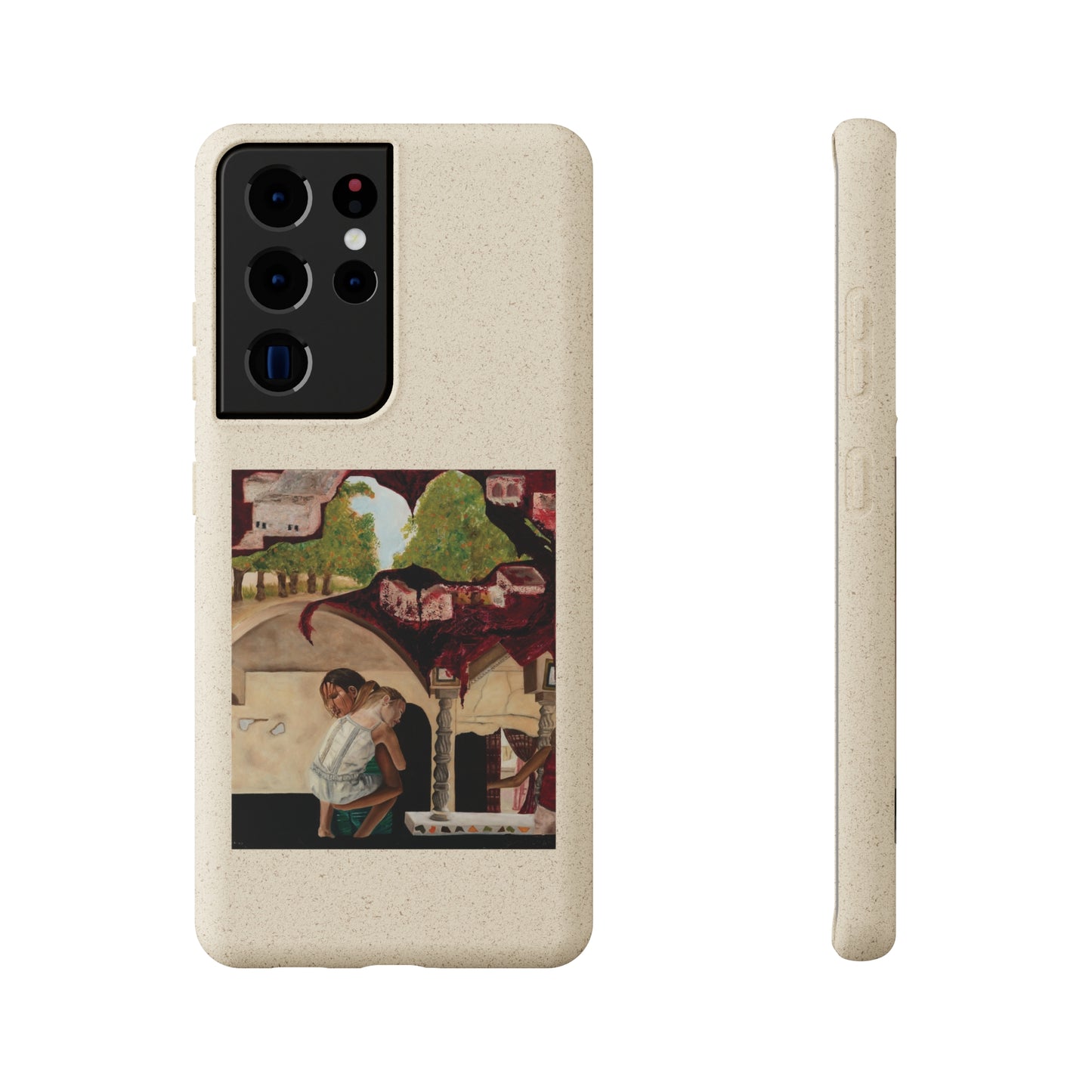 Biodegradable Phone Case Printed with "Psyche of Lost Youth" - art under moonlight