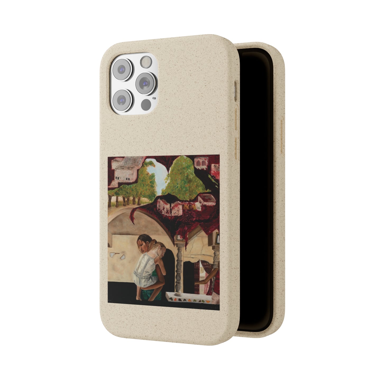 Biodegradable Phone Case Printed with "Psyche of Lost Youth" - art under moonlight