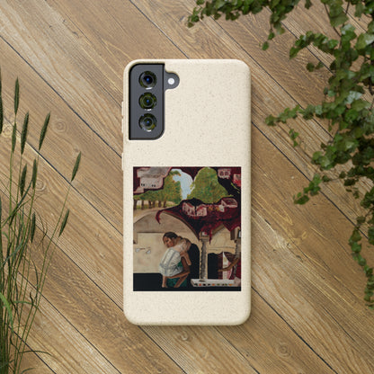 Biodegradable Phone Case Printed with "Psyche of Lost Youth" - art under moonlight