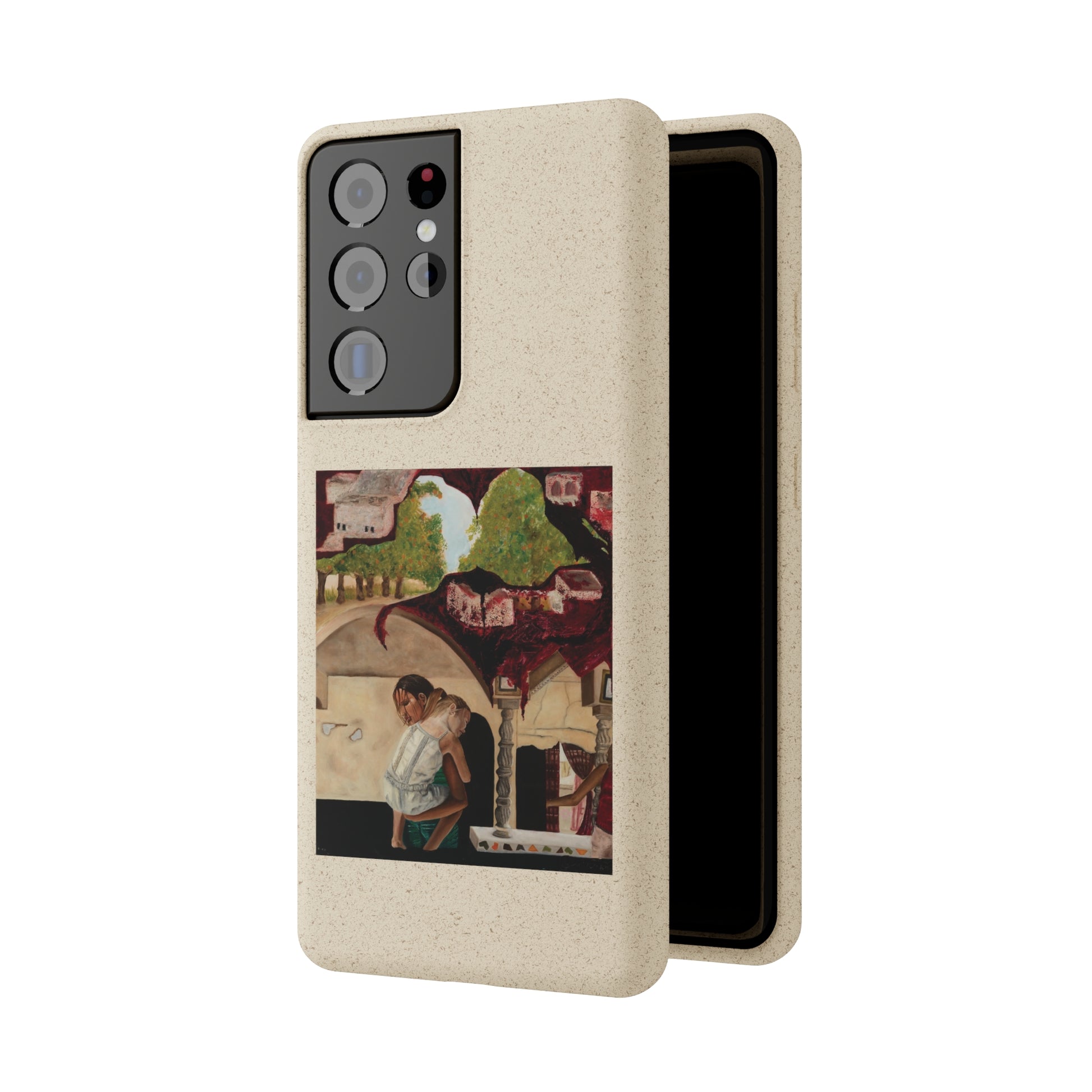 Biodegradable Phone Case Printed with "Psyche of Lost Youth" - art under moonlight