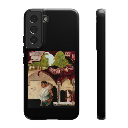 Tough Phone Case Print with "Psyche of Lost Youth" - art under moonlight